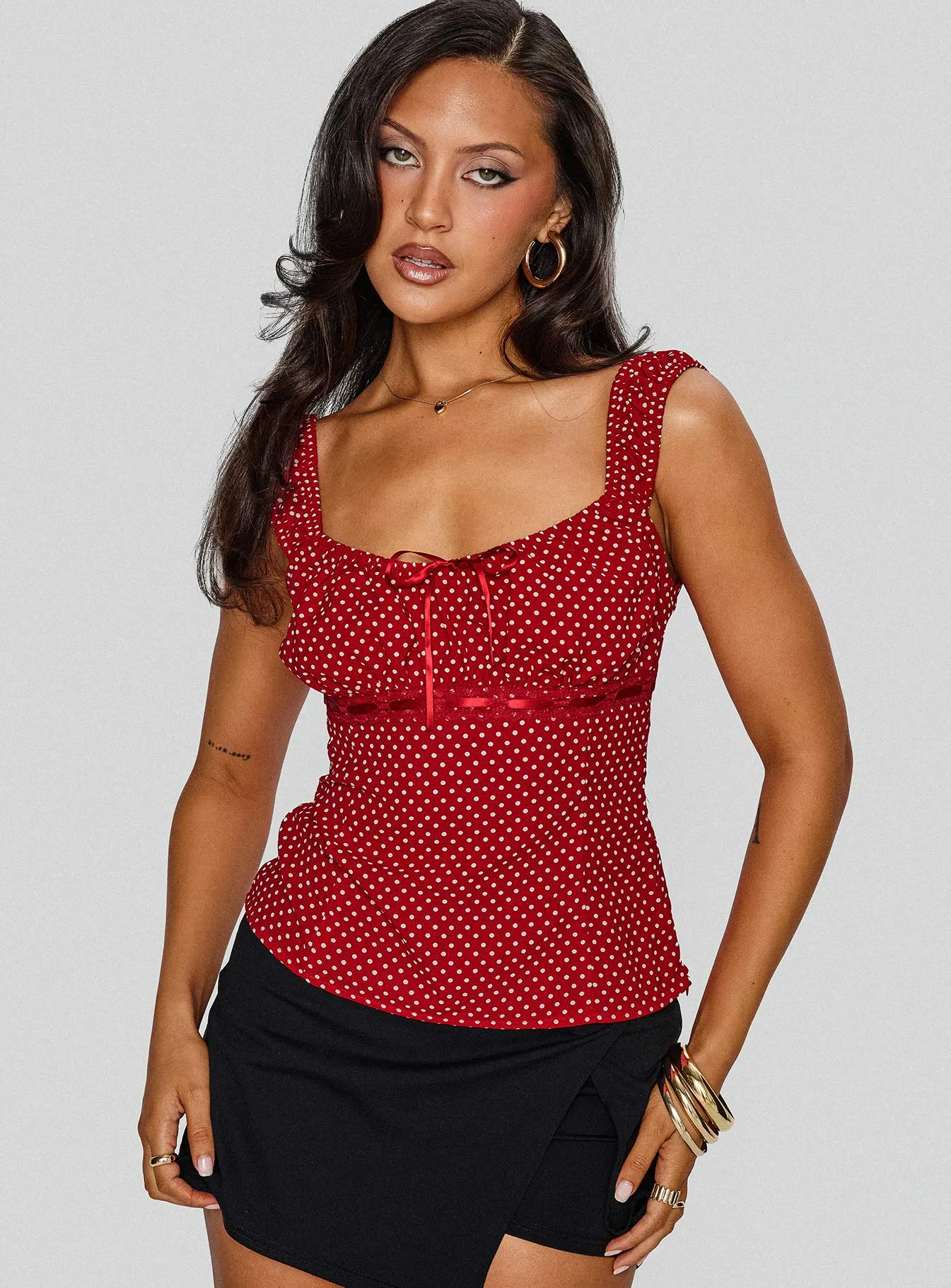 Garconne Top Red Polka Dot sold by Princess Polly product image thumbnail 2