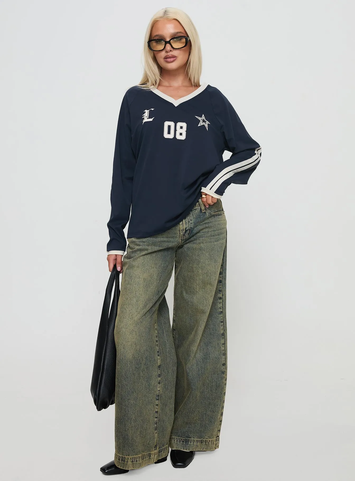 Spectate Top Long Sleeve Navy sold by Princess Polly product image thumbnail 3