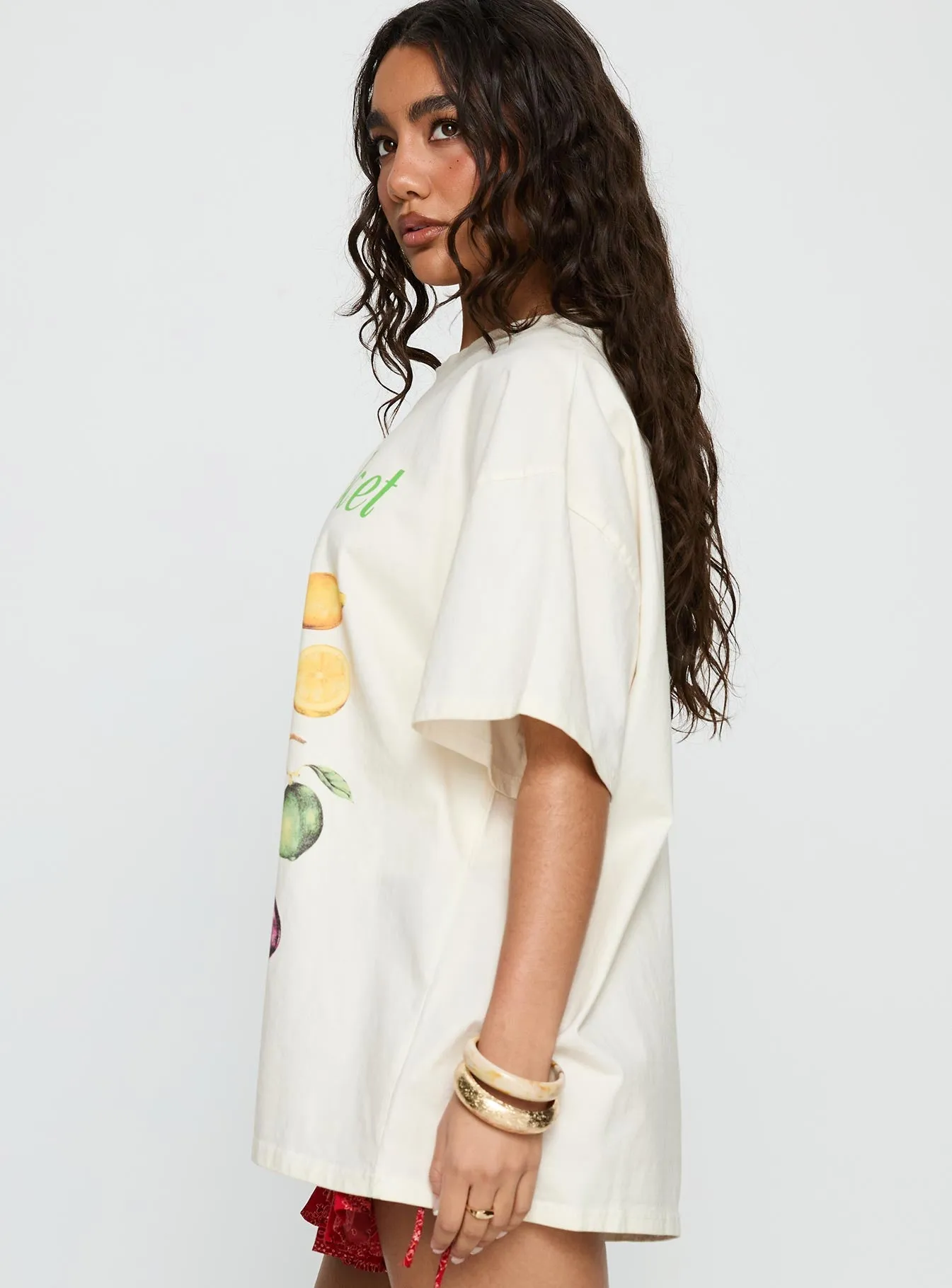 Colorado Springs Market Oversized Graphic Tee Cream sold by Princess Polly product image thumbnail 3