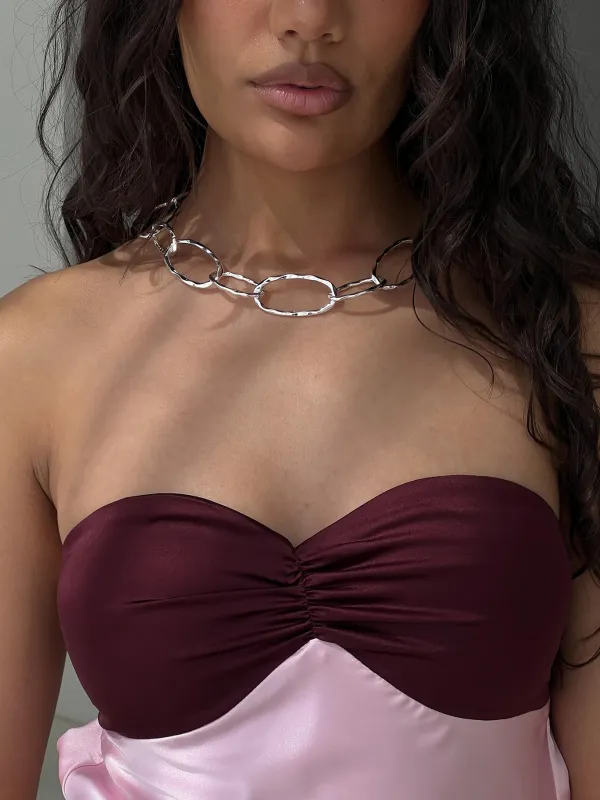 Labella Looped Necklace Silver sold by Princess Polly