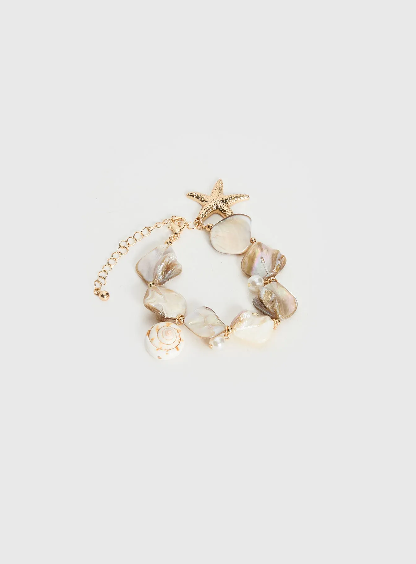 Amplitude Shell-look Bracelet Gold sold by Princess Polly product image thumbnail 2