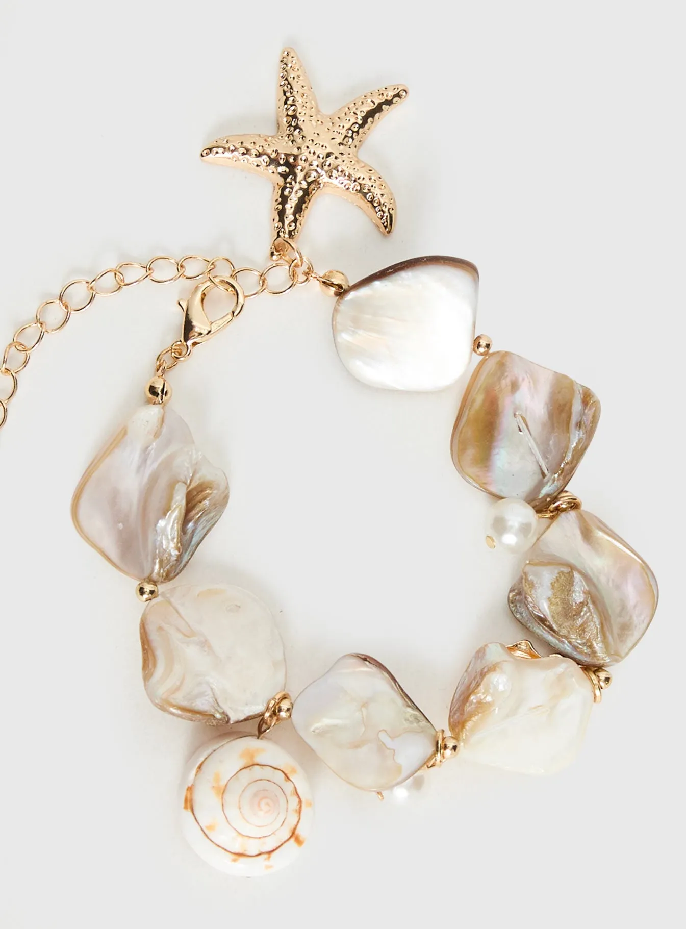 Amplitude Shell-look Bracelet Gold sold by Princess Polly product image thumbnail 3