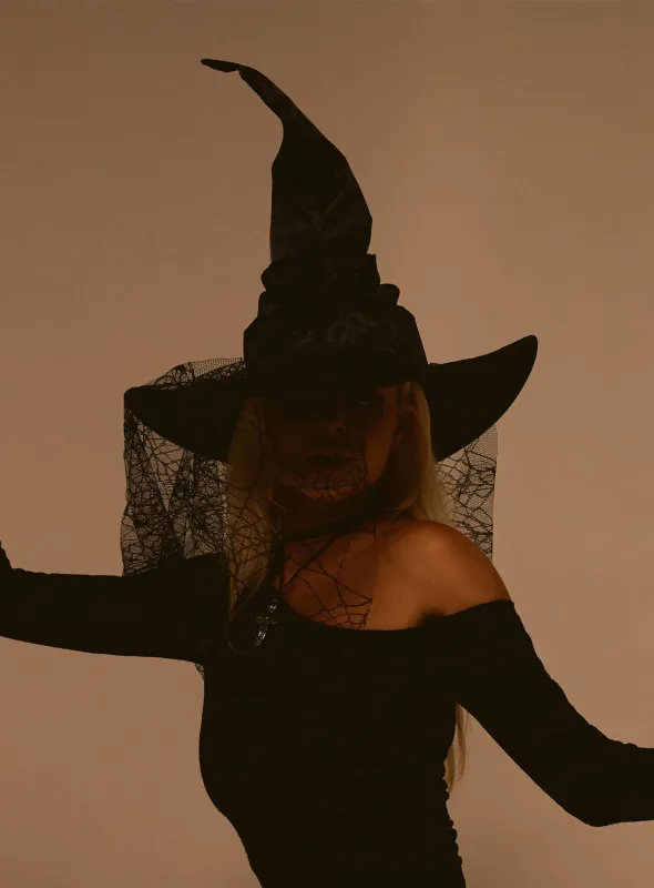 Future Flash Witch Hat Black sold by Princess Polly