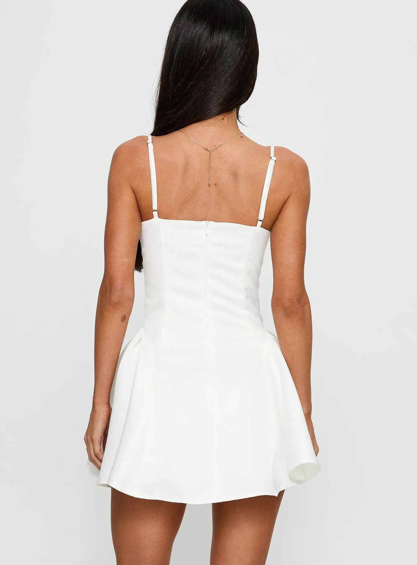 Alympia Pleat Mini Dress White sold by Princess Polly product image thumbnail 5