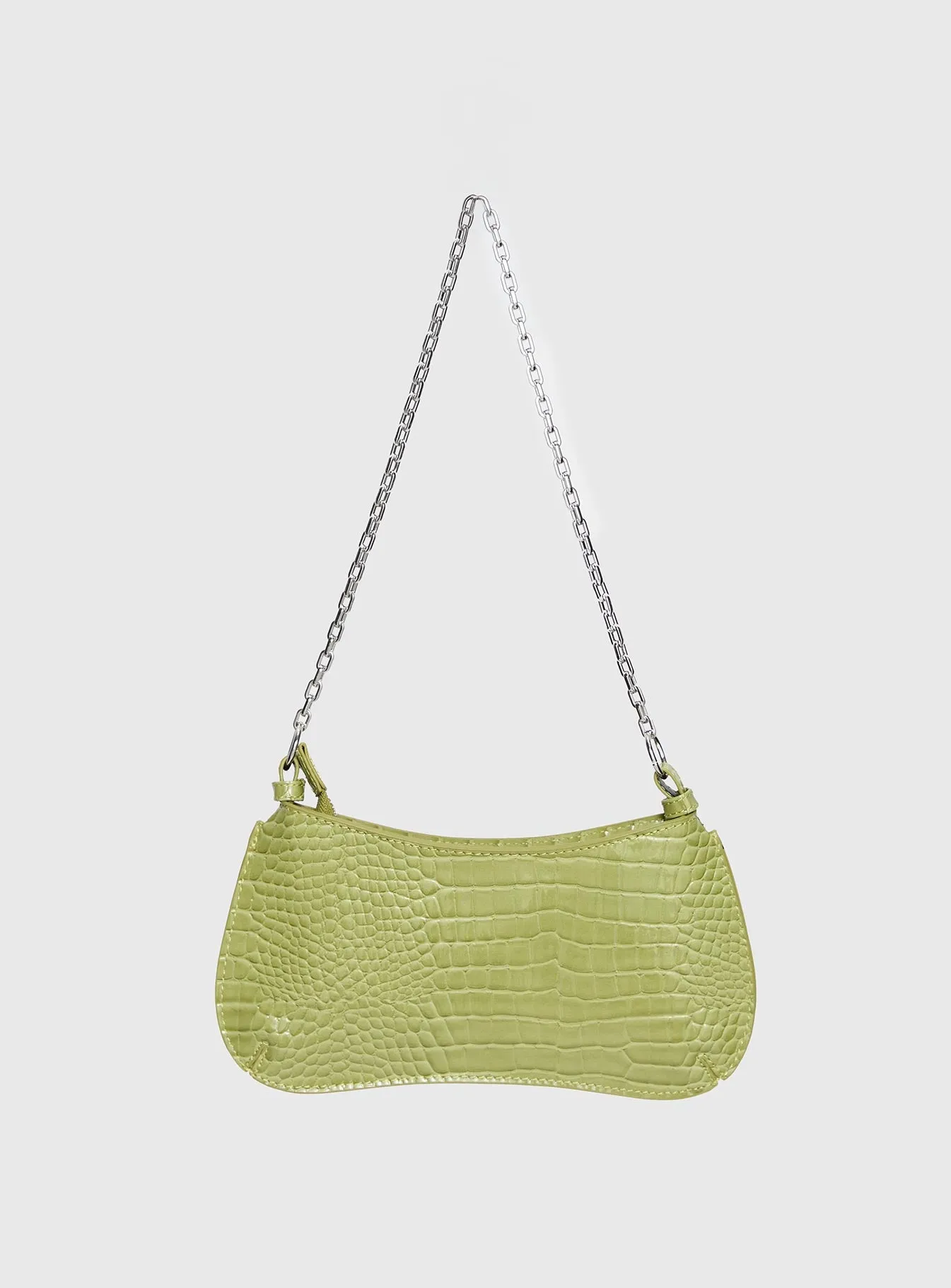 Gwynne Faux Leather Shoulder Bag Green sold by Princess Polly product image thumbnail 2