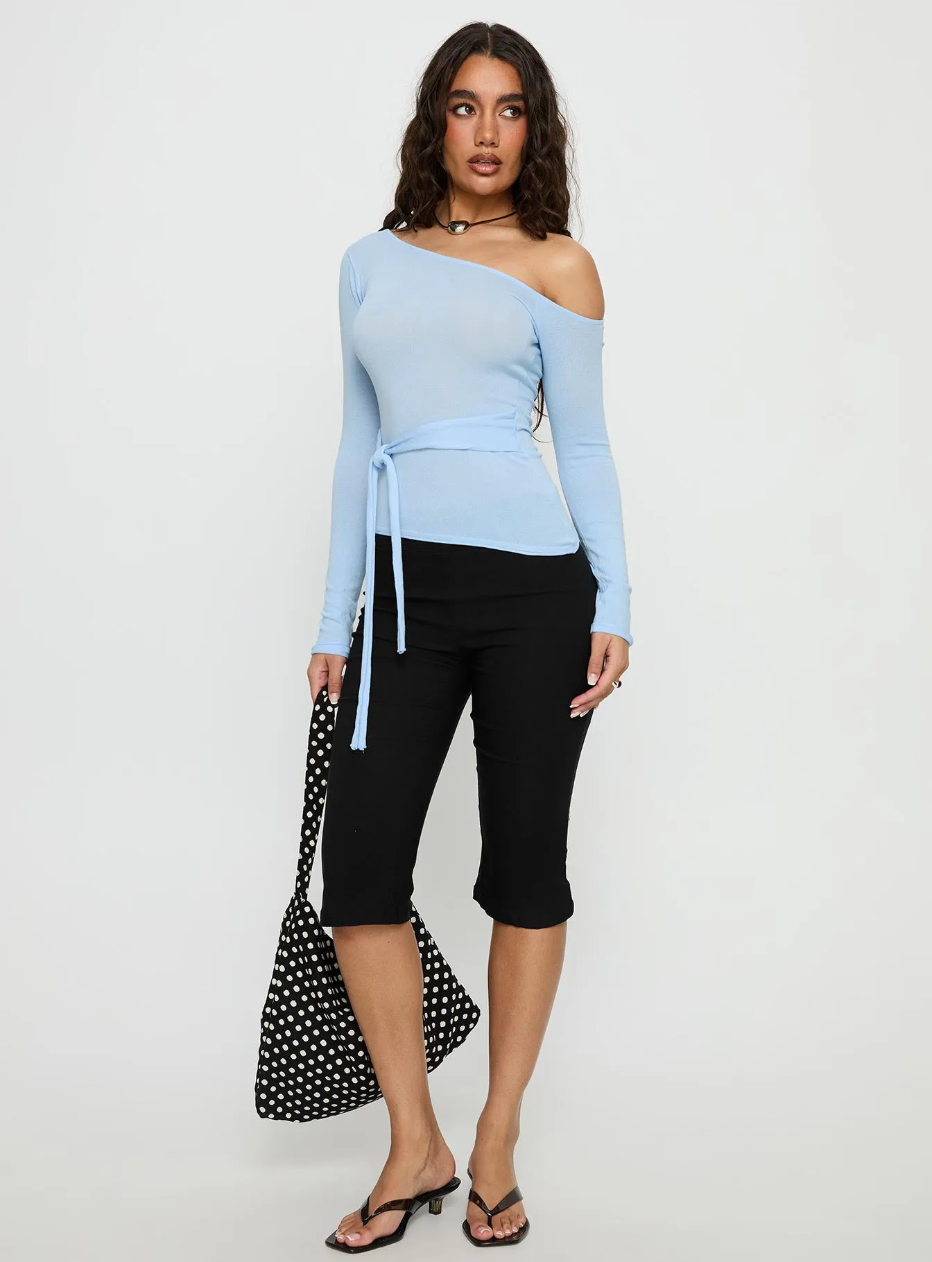 Kastor One Shoulder Long Sleeve Top Blue sold by Princess Polly product image thumbnail 3