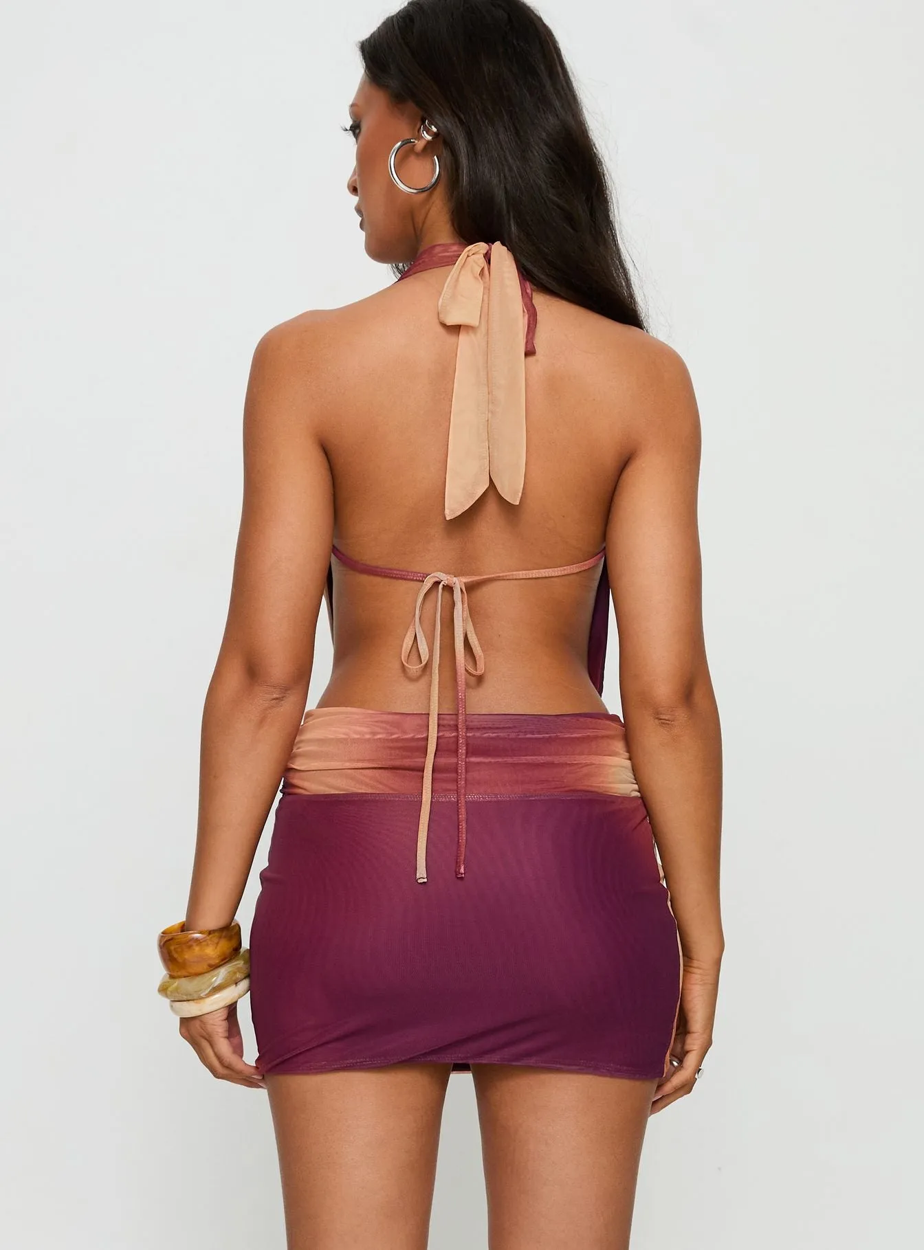 Tigress Halter Mini Dress Multi sold by Princess Polly product image thumbnail 5