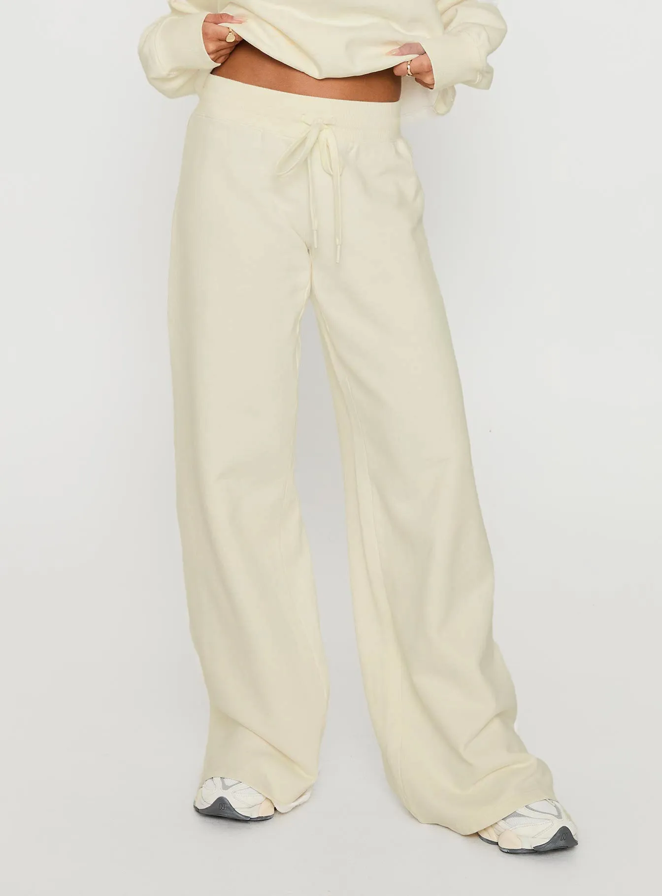 Dodie Wide Leg Pants Washed White sold by Princess Polly product image thumbnail 2