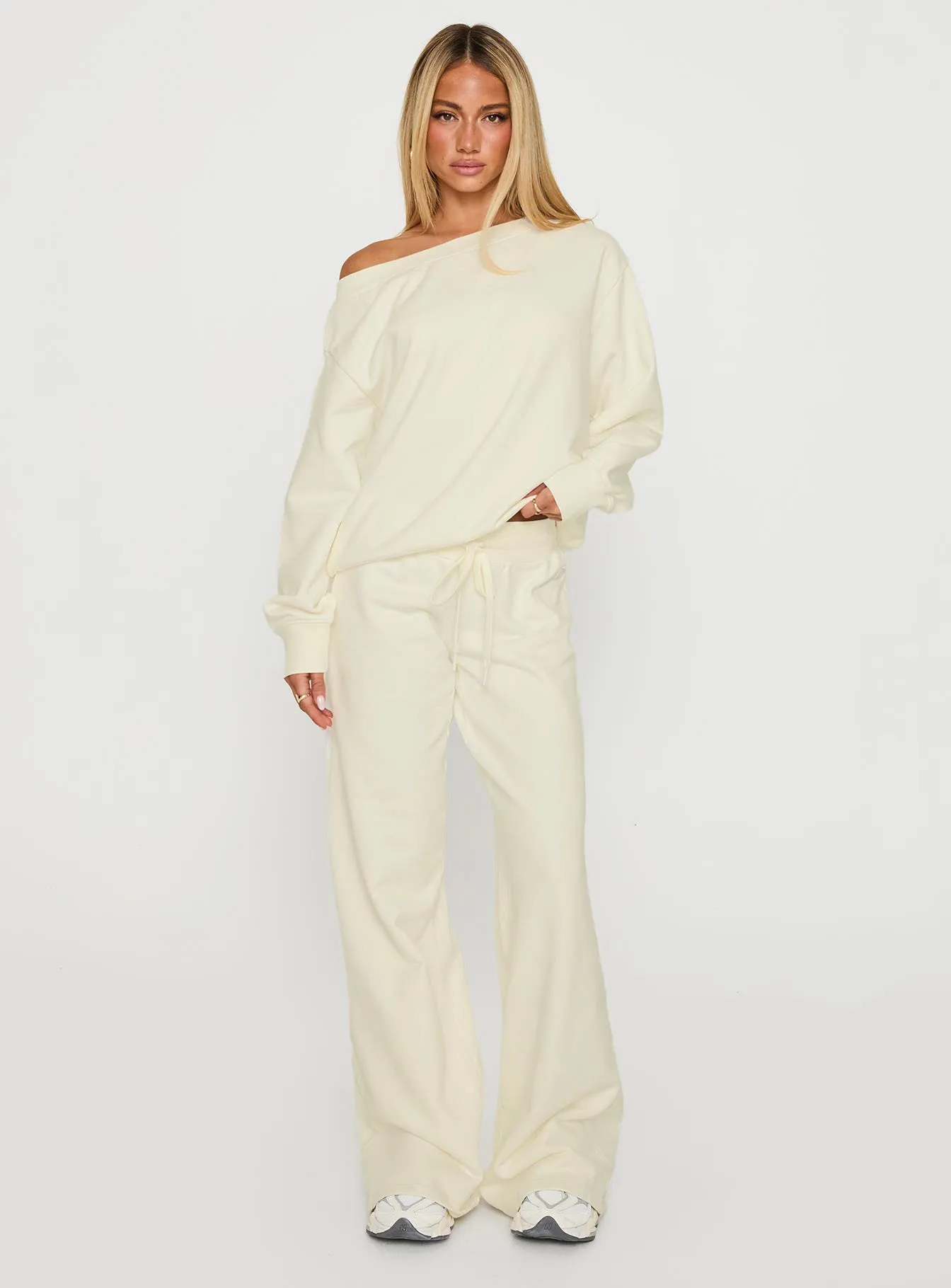 Dodie Wide Leg Pants Washed White sold by Princess Polly product image thumbnail 3