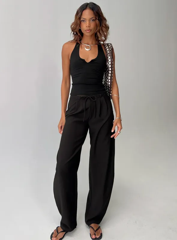 Triffid Barrel Leg Pants Black sold by Princess Polly