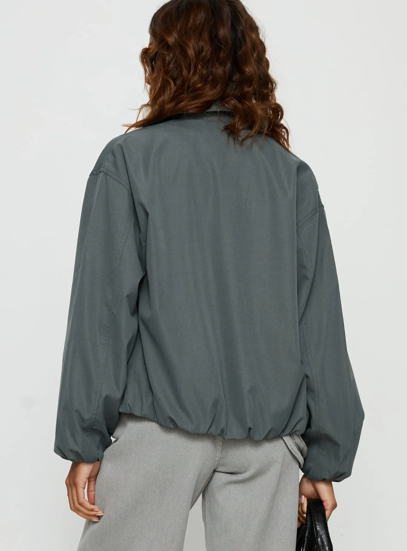 Donetta Collared Jacket Charcoal sold by Princess Polly product image thumbnail 4