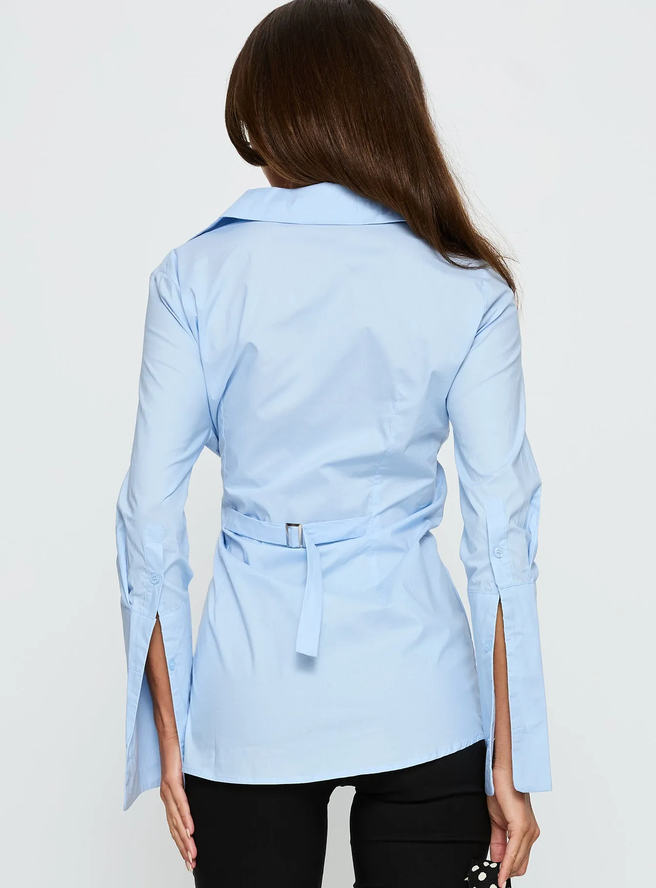 Nitsa Long Sleeve Shirt Blue sold by Princess Polly product image thumbnail 5