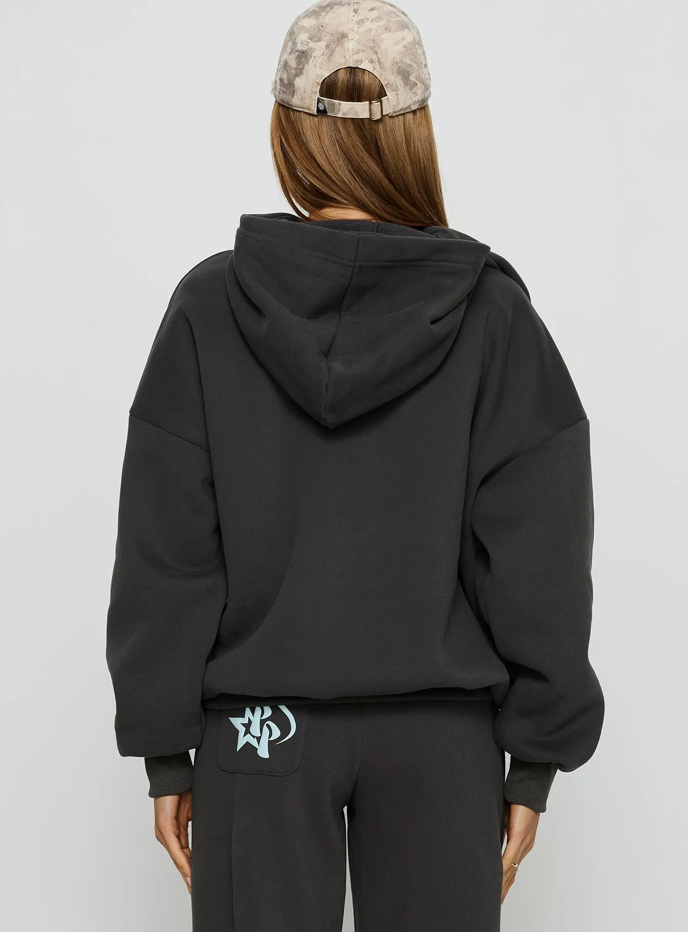 Princess Polly Stargirl Hoodie Charcoal sold by Princess Polly product image thumbnail 5