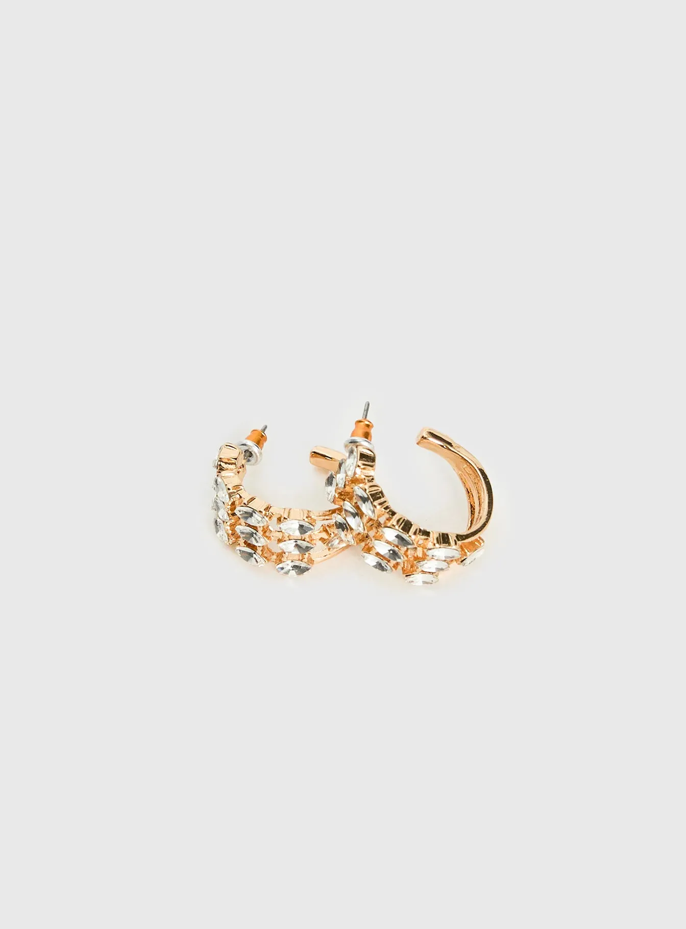Ashlen Hoop Earrings Gold sold by Princess Polly product image thumbnail 4