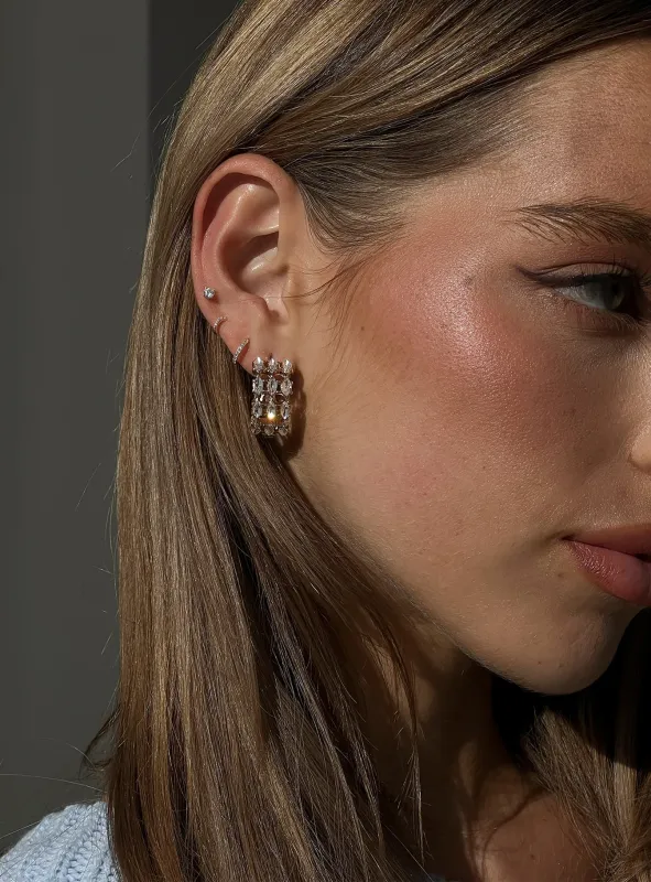 Ashlen Hoop Earrings Gold sold by Princess Polly