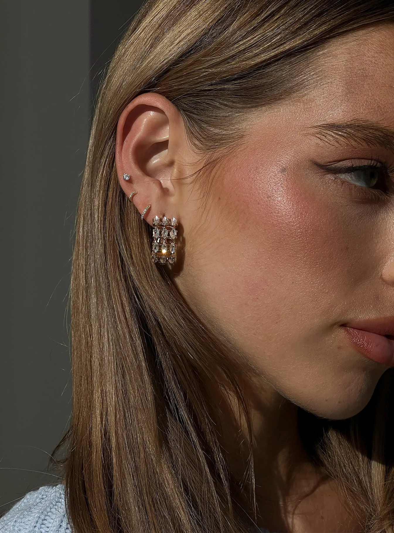 Ashlen Hoop Earrings Gold sold by Princess Polly