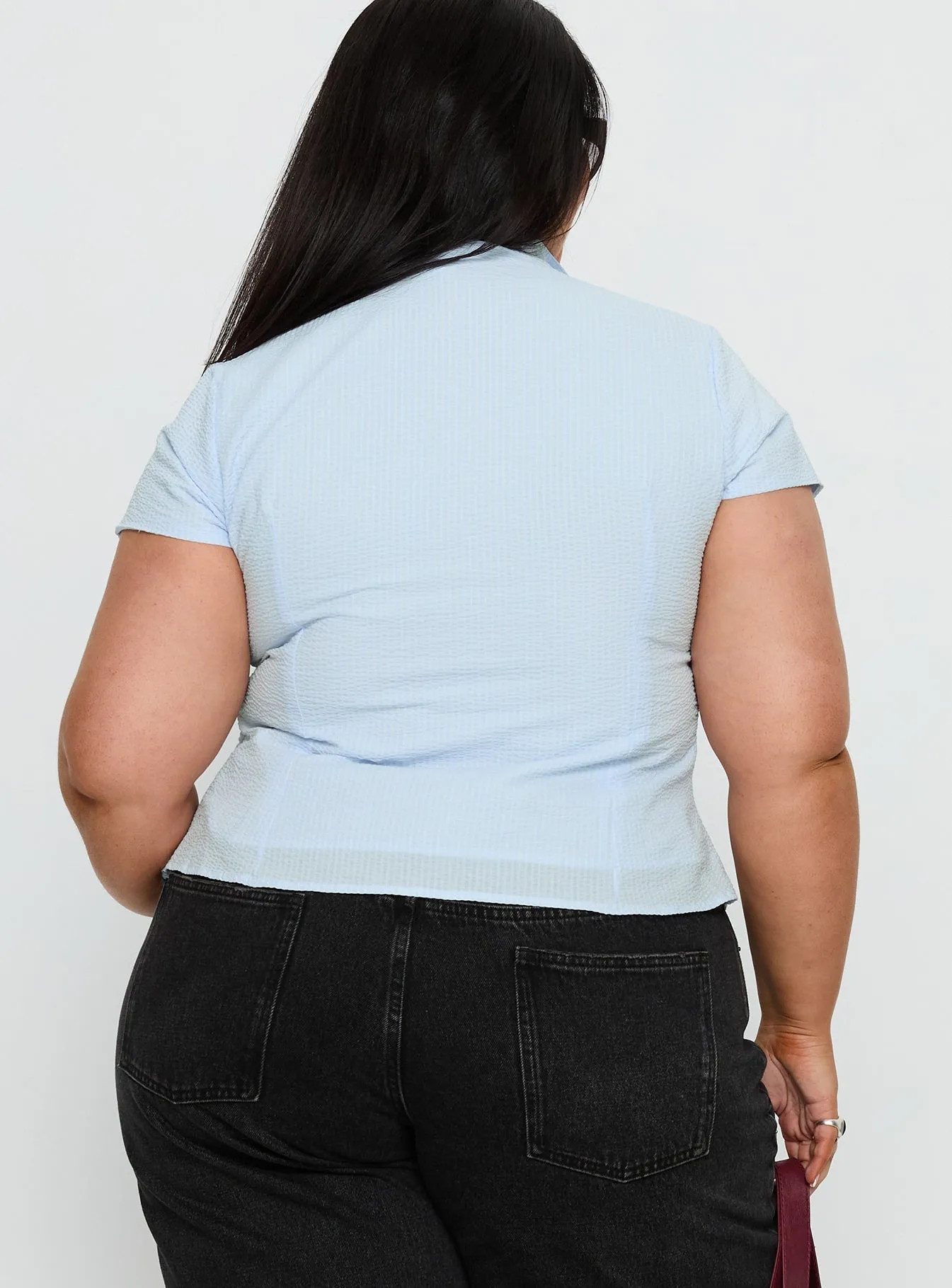 Lover Blues Twist Top Blue Curve sold by Princess Polly product image thumbnail 5