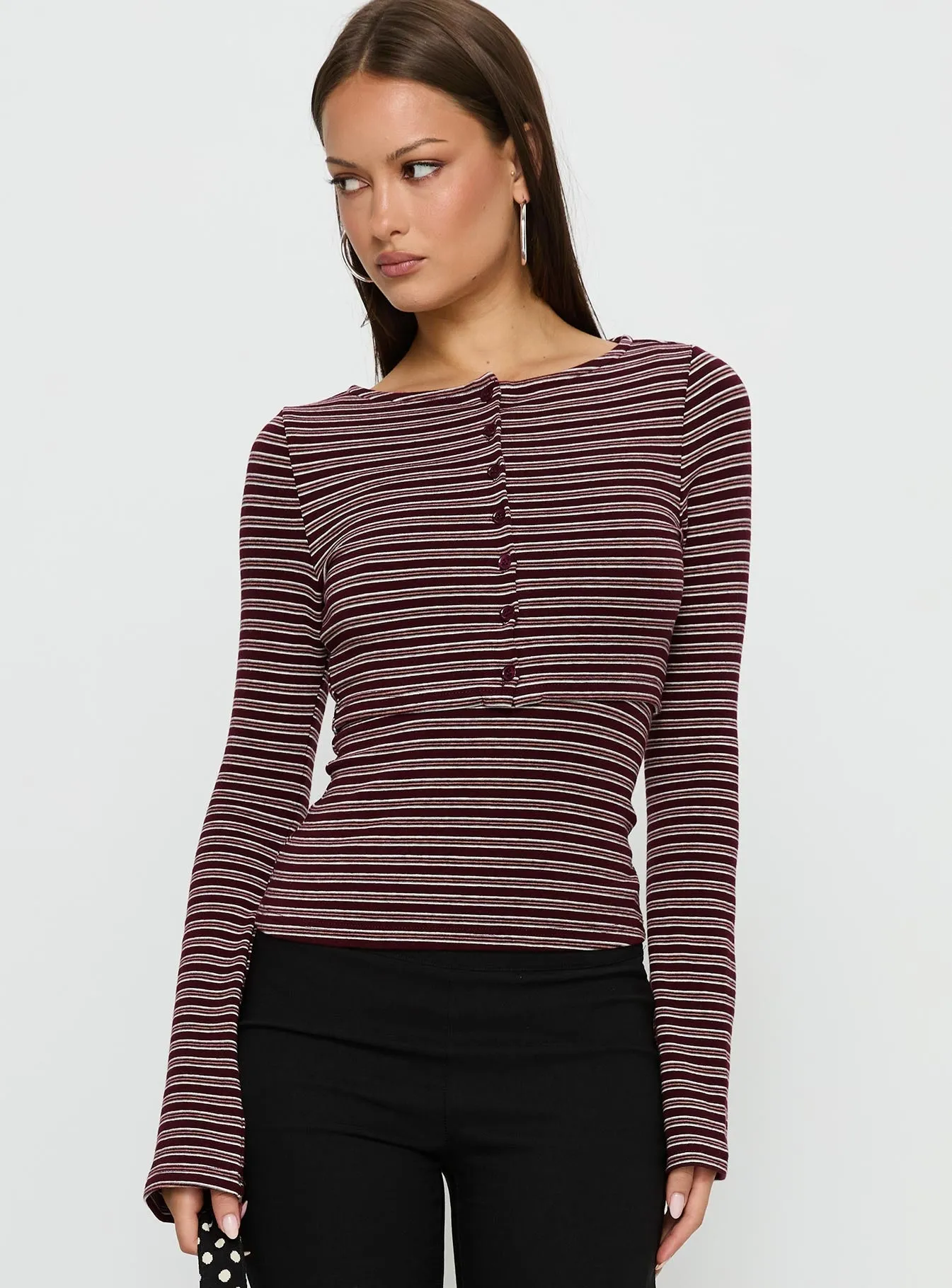 Spence Layered Top Multi Stripe sold by Princess Polly product image thumbnail 2