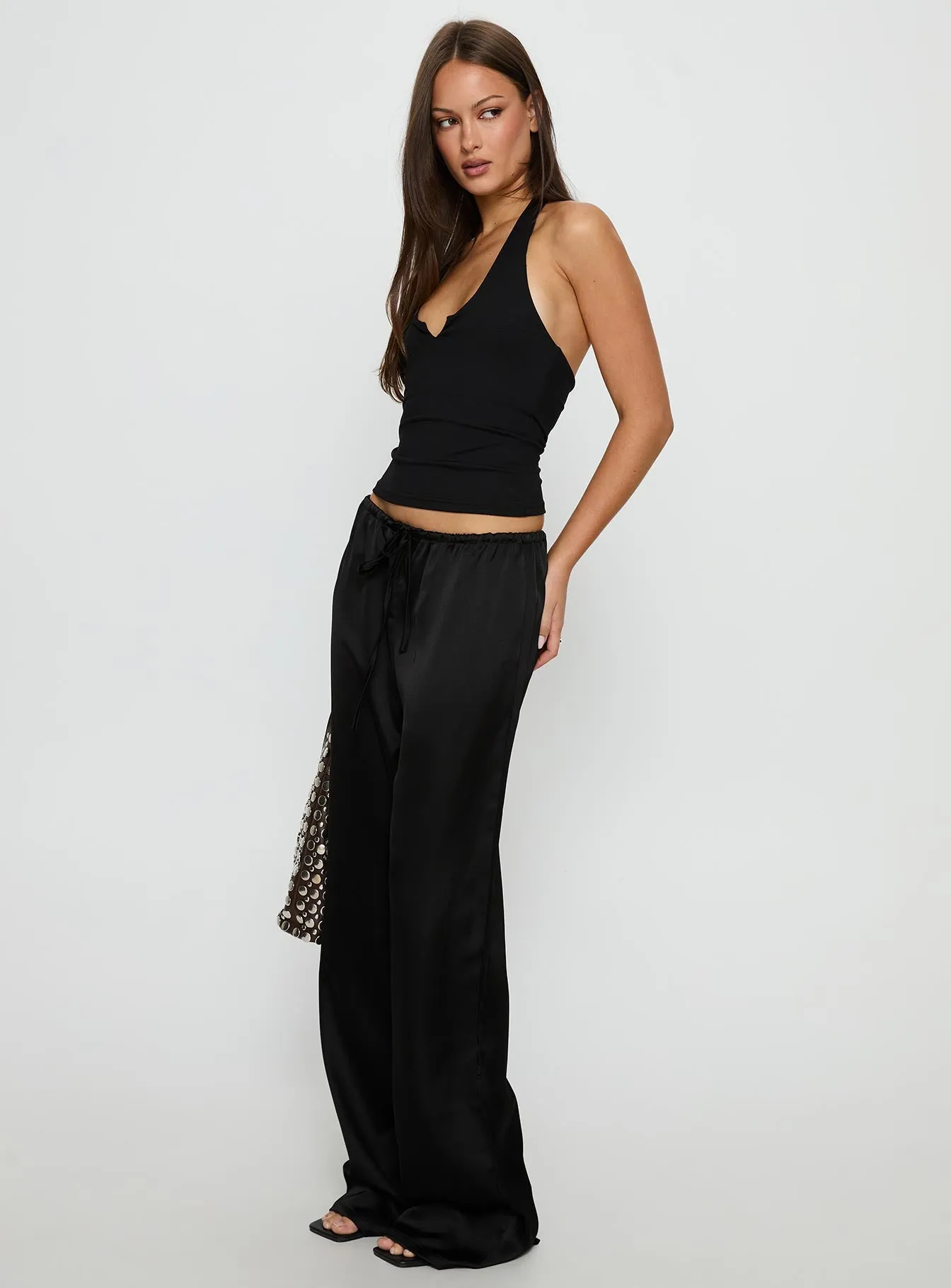 Soulstar Satin Pants Black sold by Princess Polly product image thumbnail 4