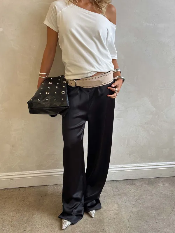 Soulstar Satin Pants Black sold by Princess Polly