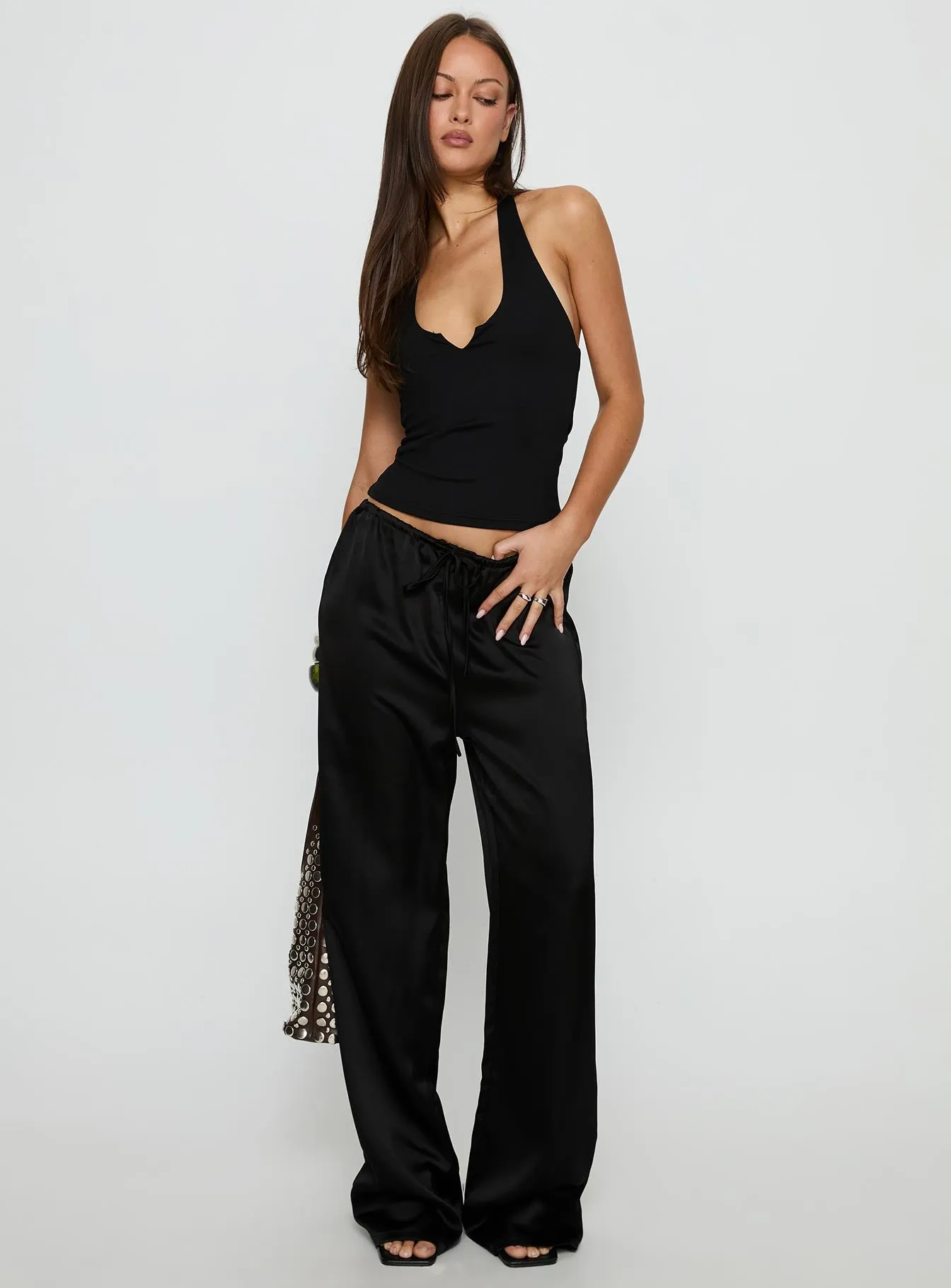 Soulstar Satin Pants Black sold by Princess Polly product image thumbnail 3