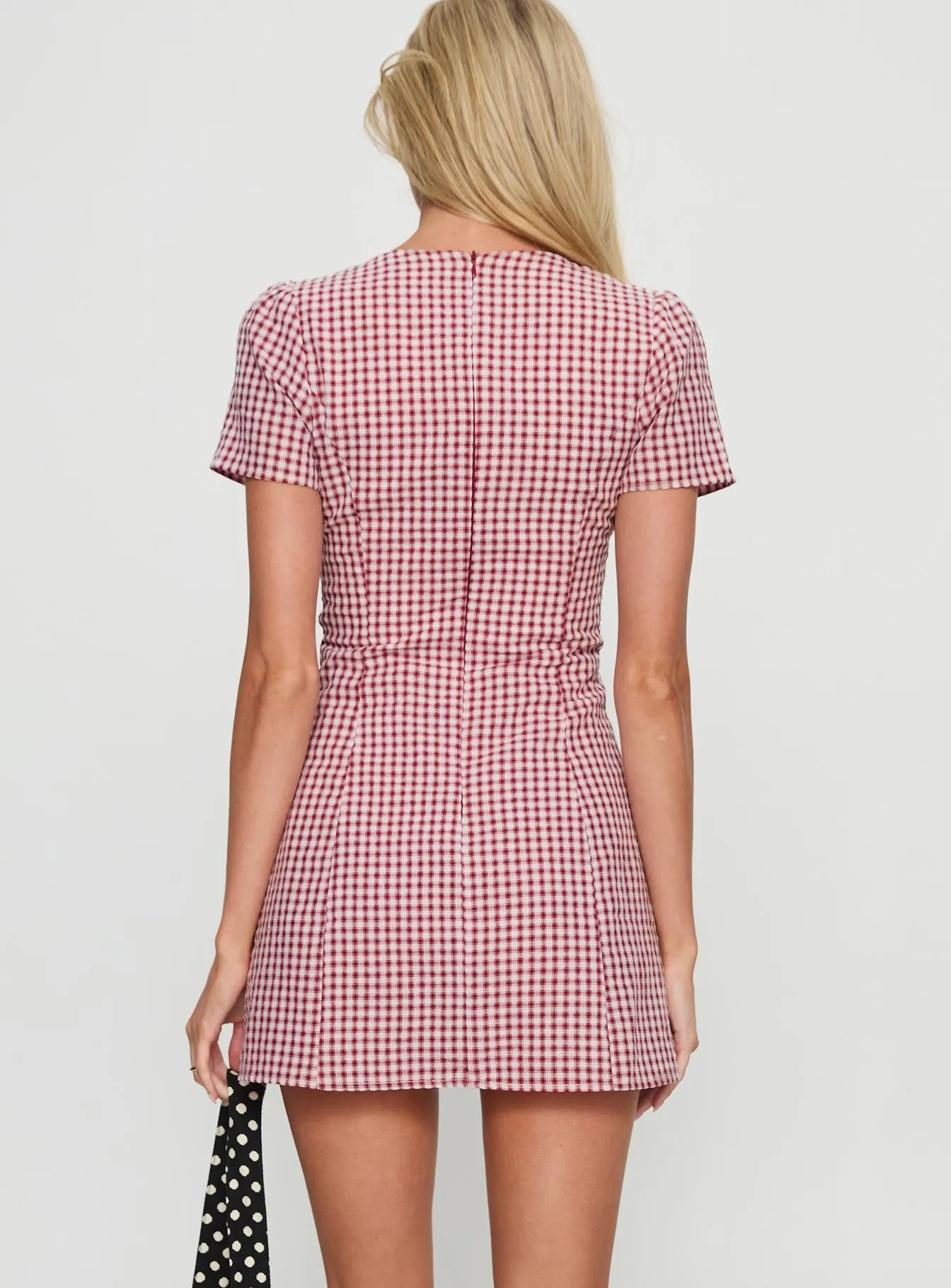 Loveliness Playsuit Red Check sold by Princess Polly product image thumbnail 5