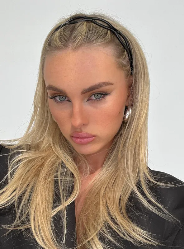 Slow Dance Headband Black sold by Princess Polly