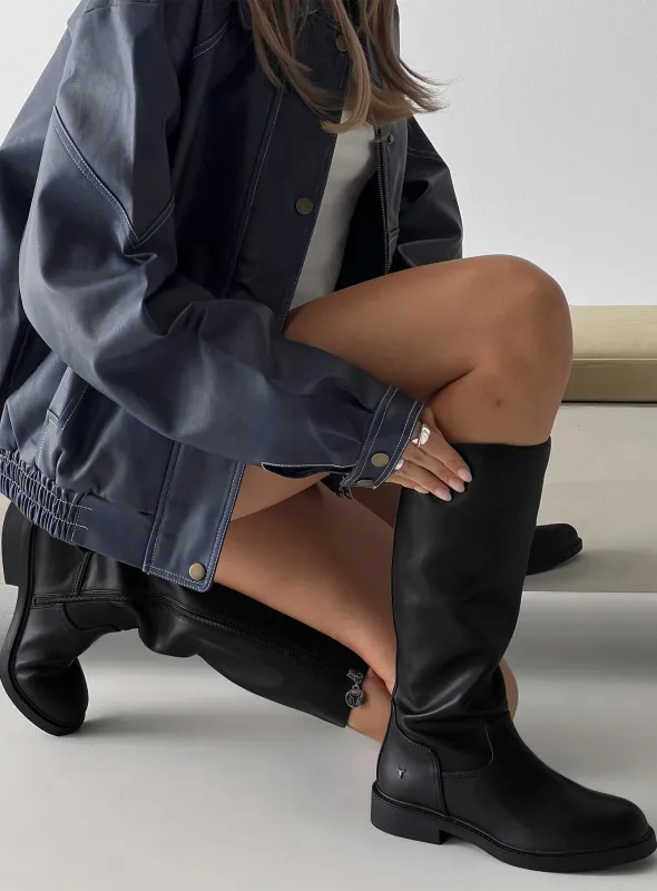 Windsor Smith Backfire Boots Black sold by Princess Polly