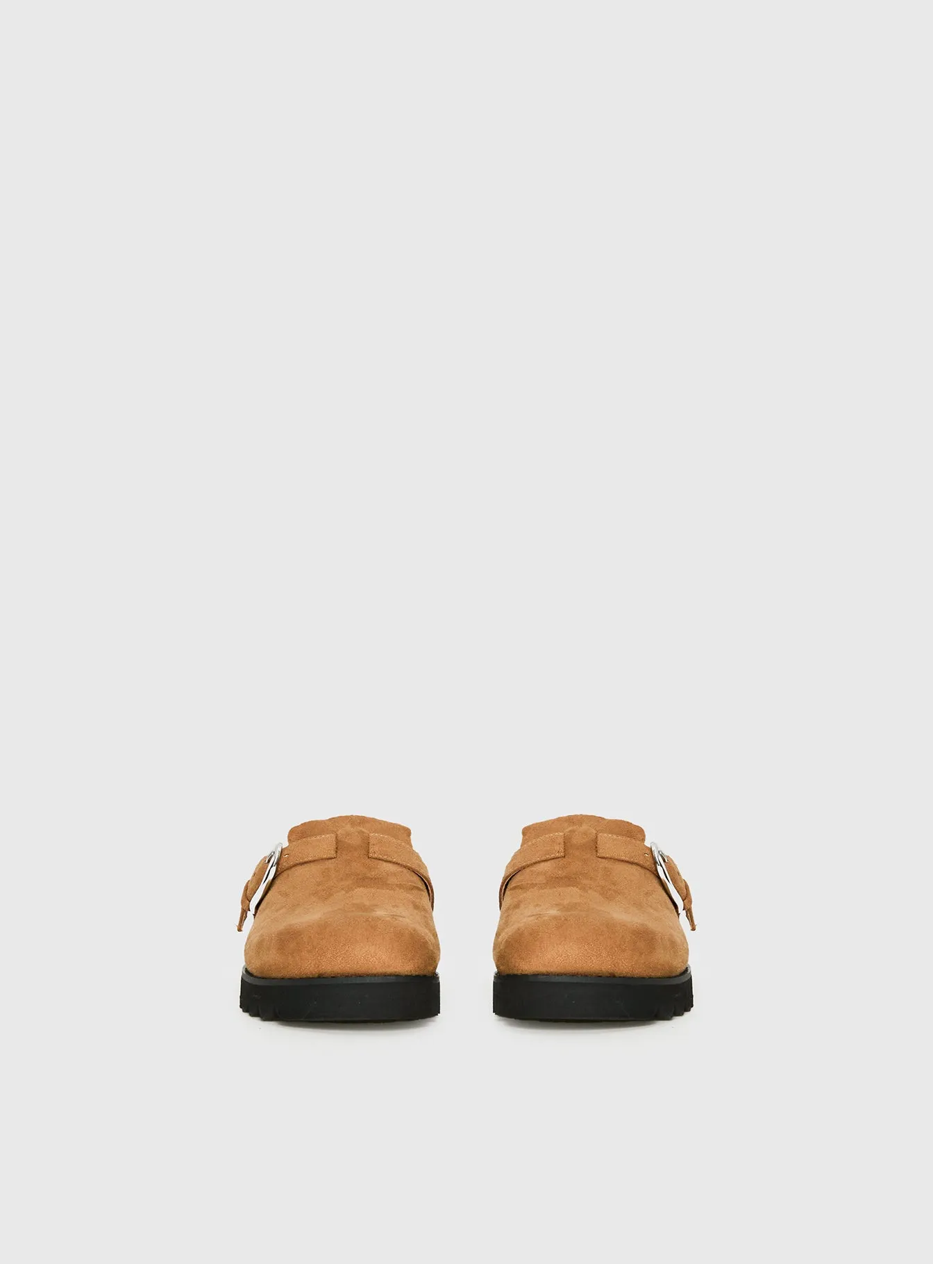 Raxton Faux Suede Clogs Brown sold by Princess Polly product image thumbnail 4