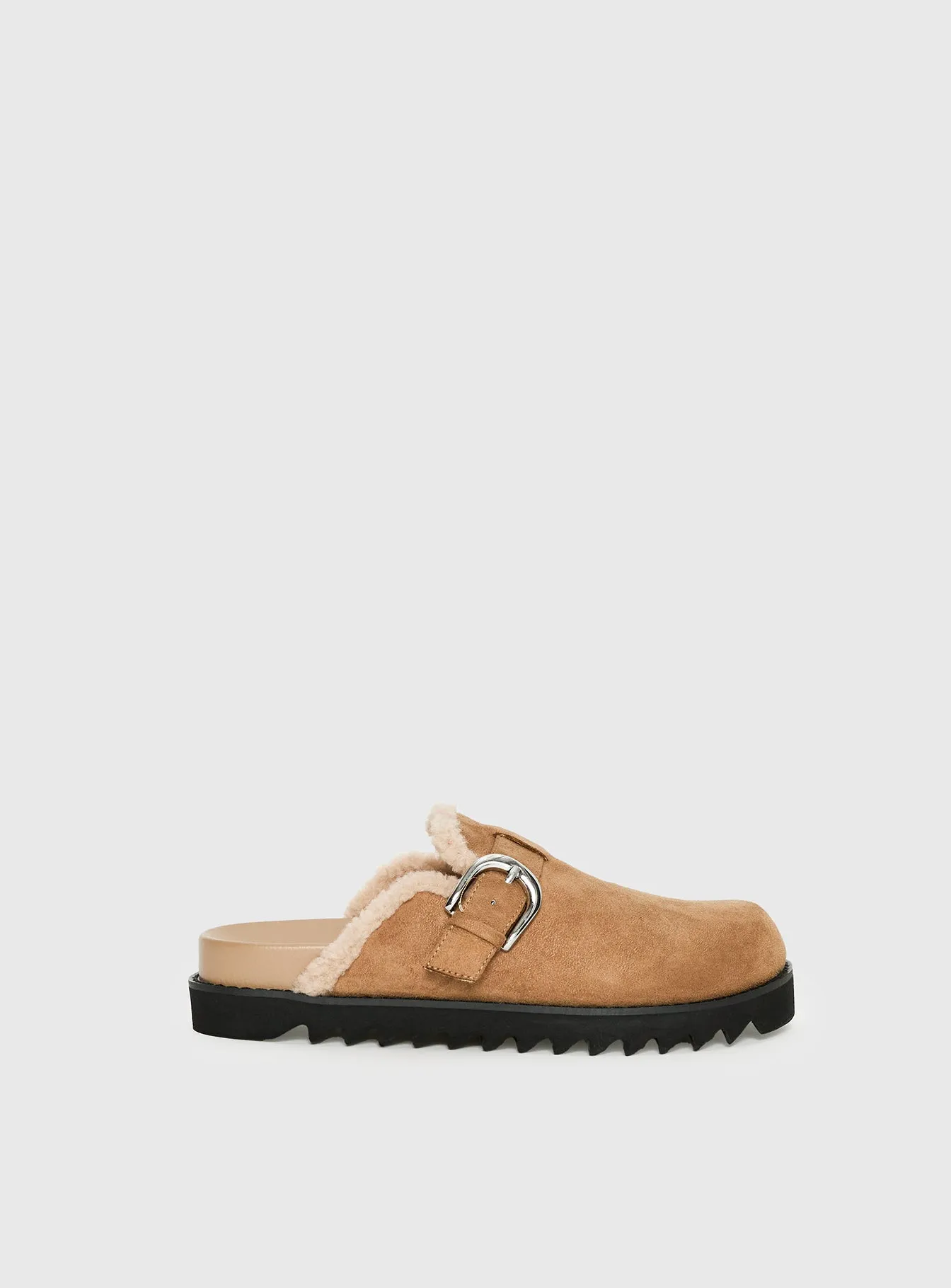 Raxton Faux Suede Clogs Brown sold by Princess Polly product image thumbnail 2