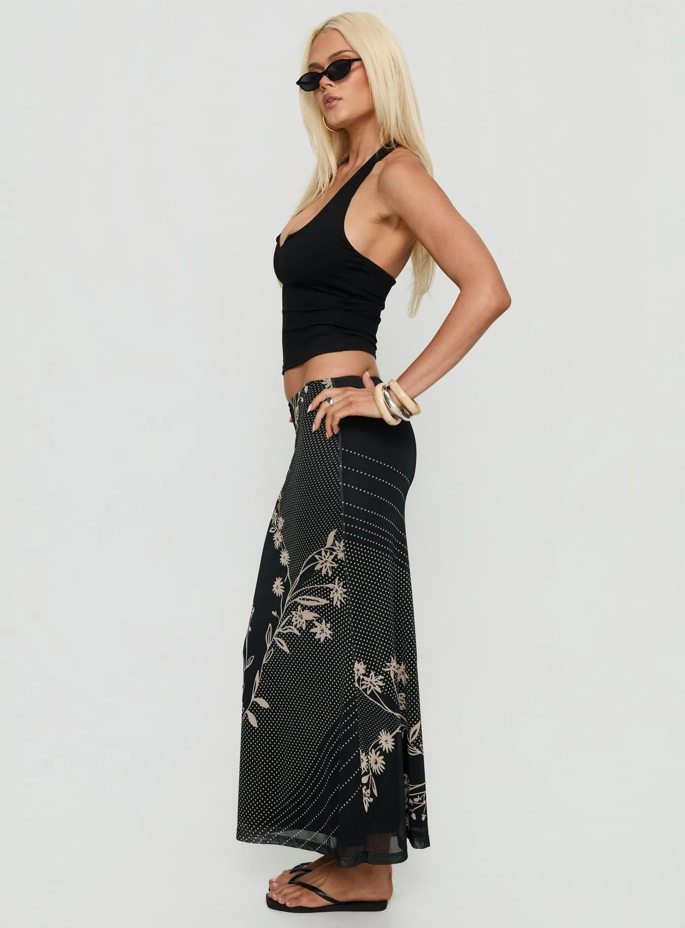 Dreamers Midi Skirt Multi Floral sold by Princess Polly product image thumbnail 3
