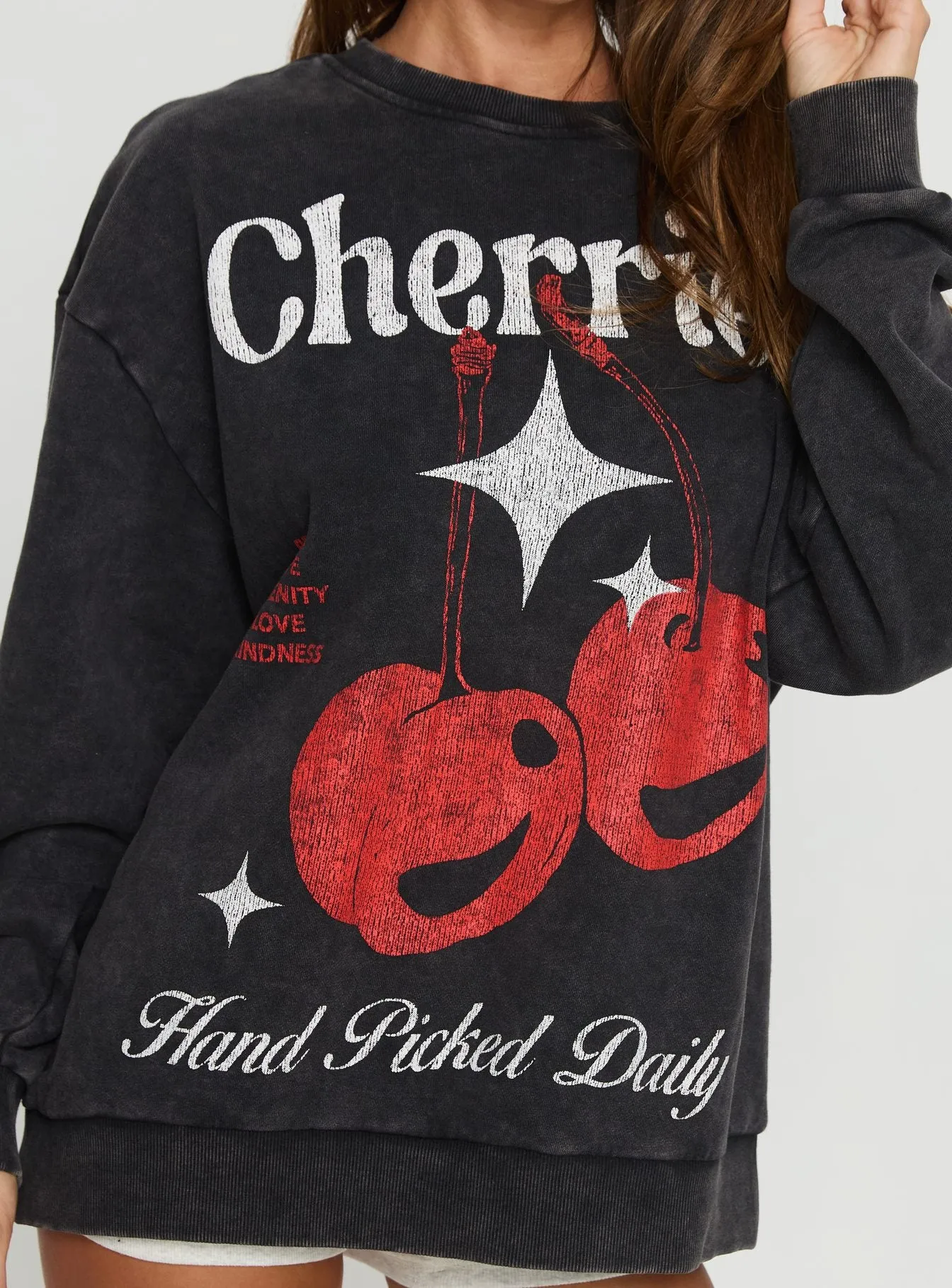 Hand Picked Graphic Jumper Black sold by Princess Polly product image thumbnail 5