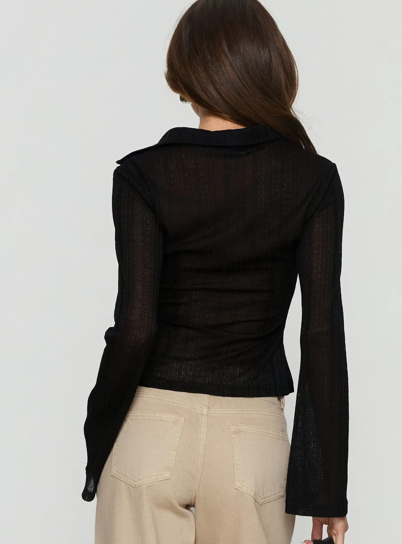 When You Sleep Long Sleeve Top Black sold by Princess Polly product image thumbnail 4