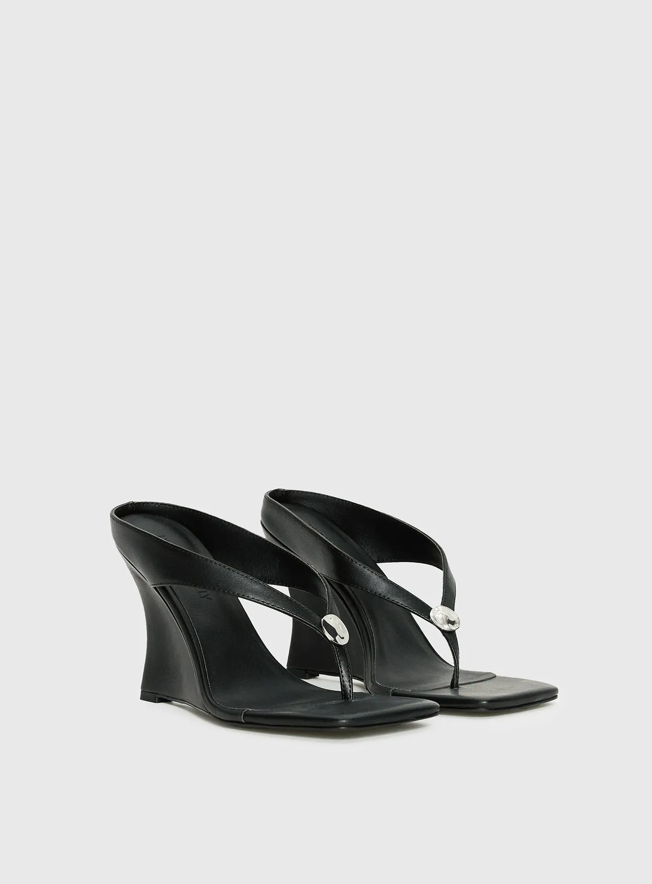 Two Summers Wedge Heels Black sold by Princess Polly product image thumbnail 3