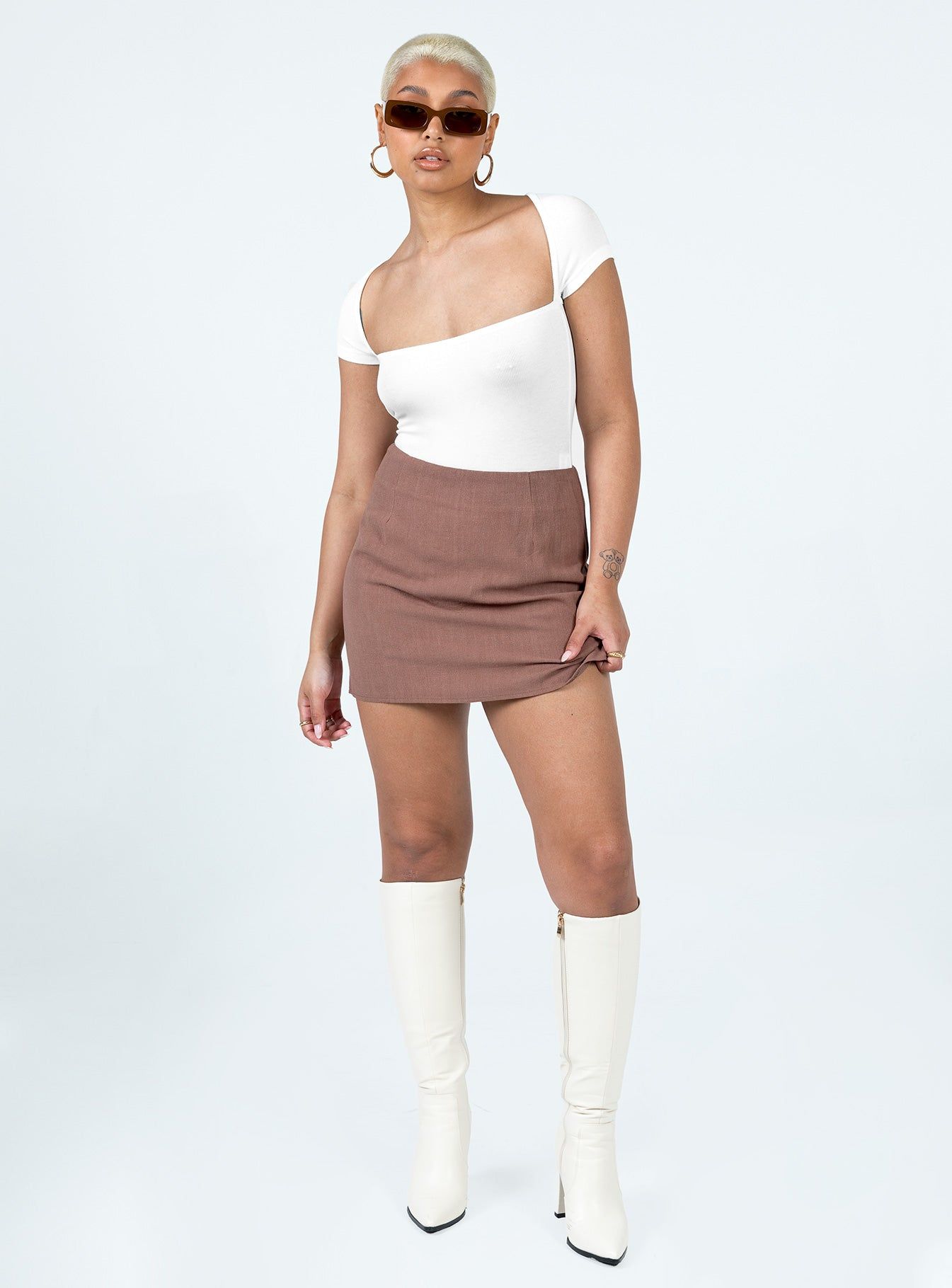 Langley Bodysuit White sold by Princess Polly product image thumbnail 3