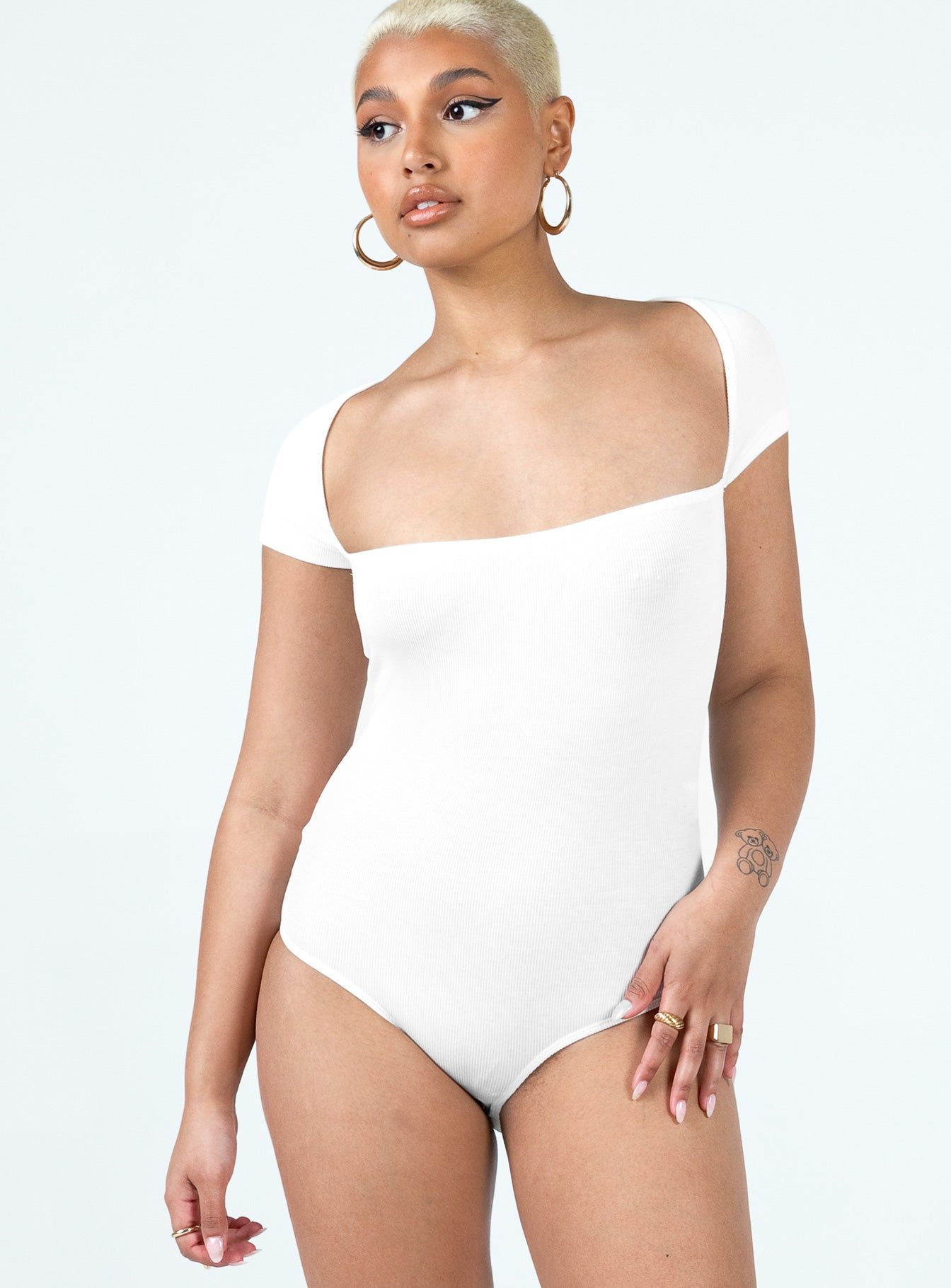 Langley Bodysuit White sold by Princess Polly product image thumbnail 4