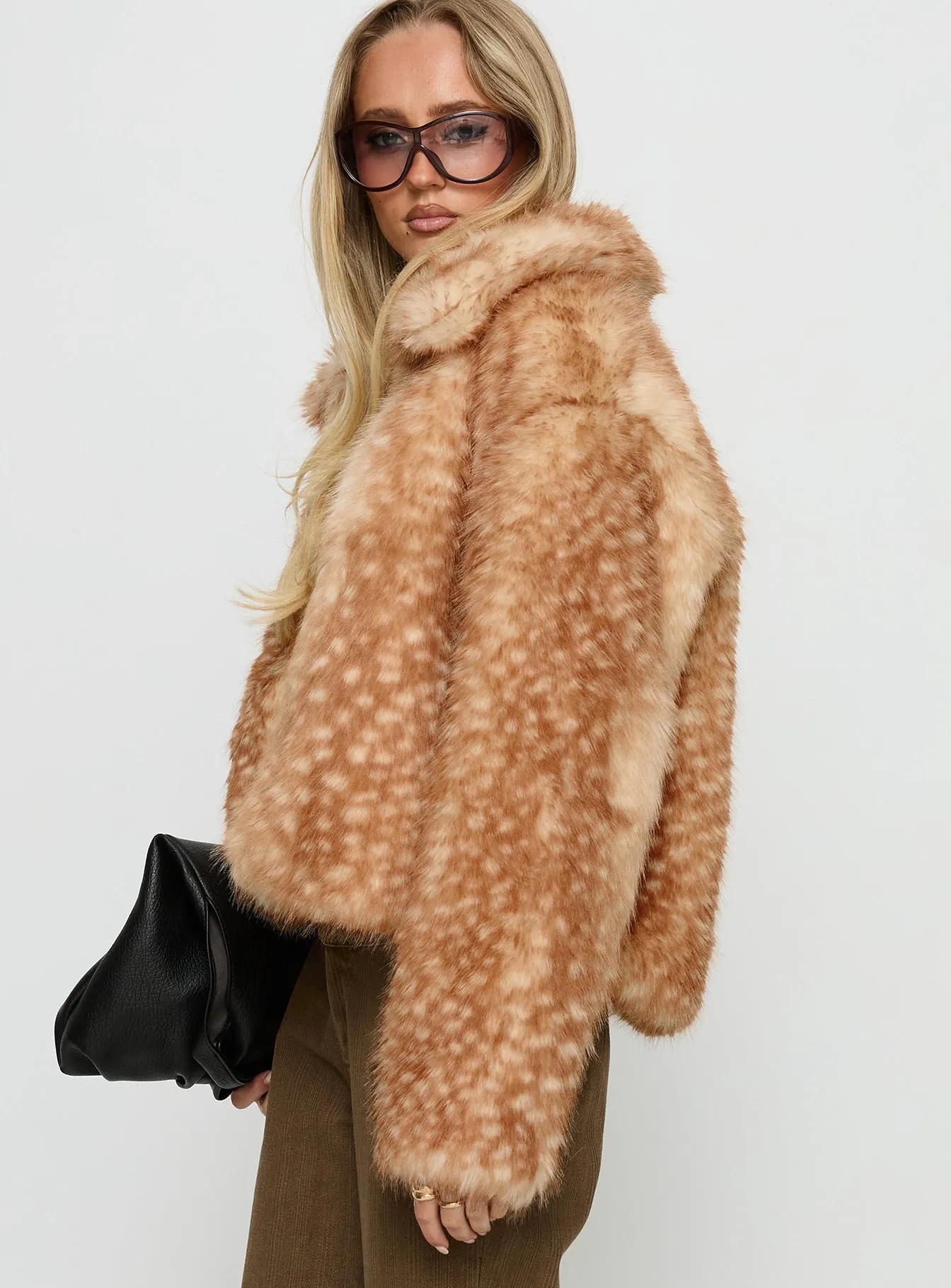 Dawnn Faux Fur Jacket Animal sold by Princess Polly product image thumbnail 4