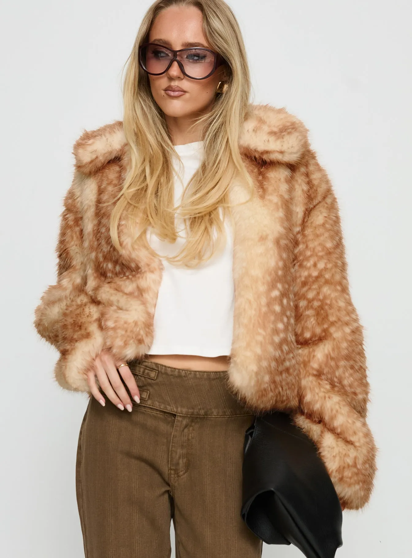 Dawnn Faux Fur Jacket Animal sold by Princess Polly product image thumbnail 2