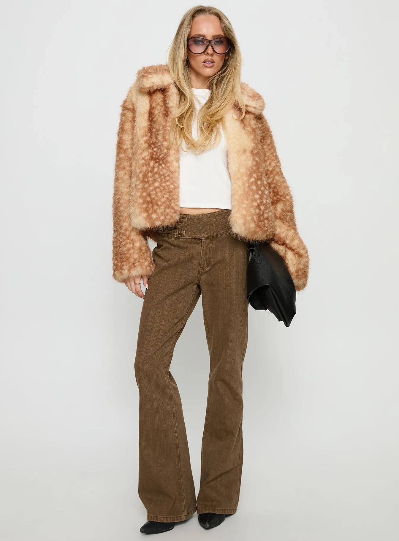 Dawnn Faux Fur Jacket Animal sold by Princess Polly product image thumbnail 3