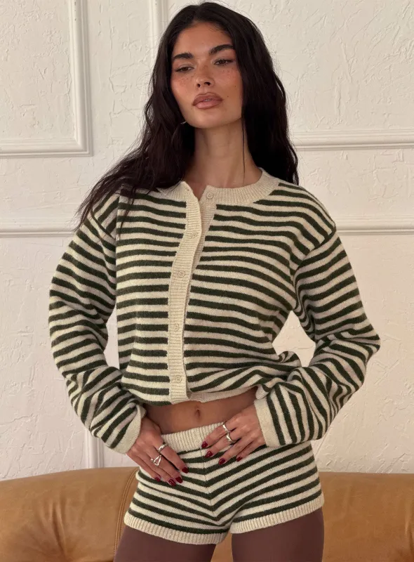 Kollens Knit Cardigan Beige Multi sold by Princess Polly