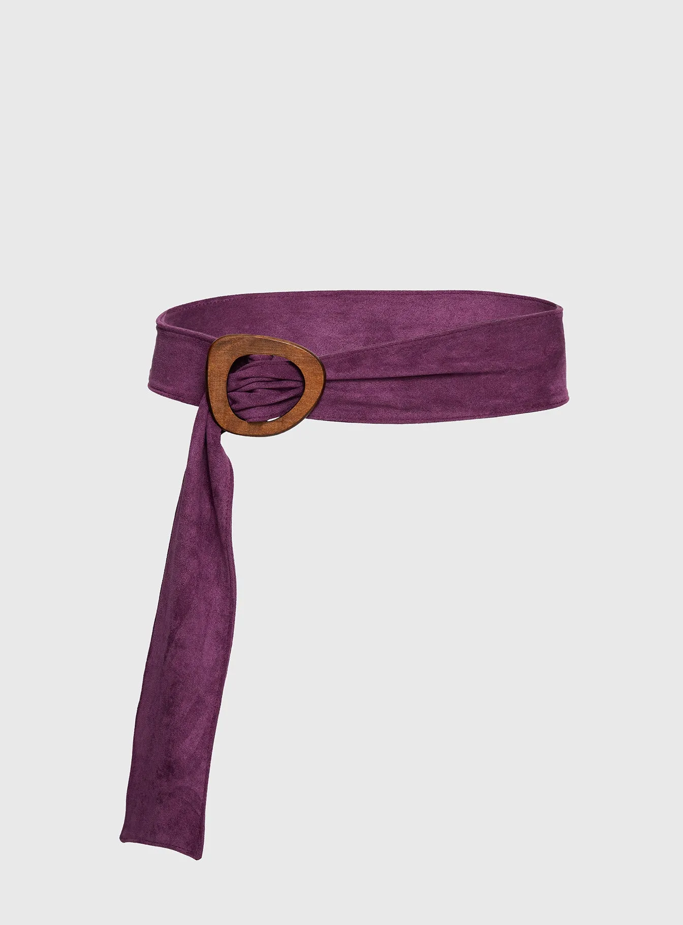 Toluca Faux Suede Belt Plum sold by Princess Polly product image thumbnail 2