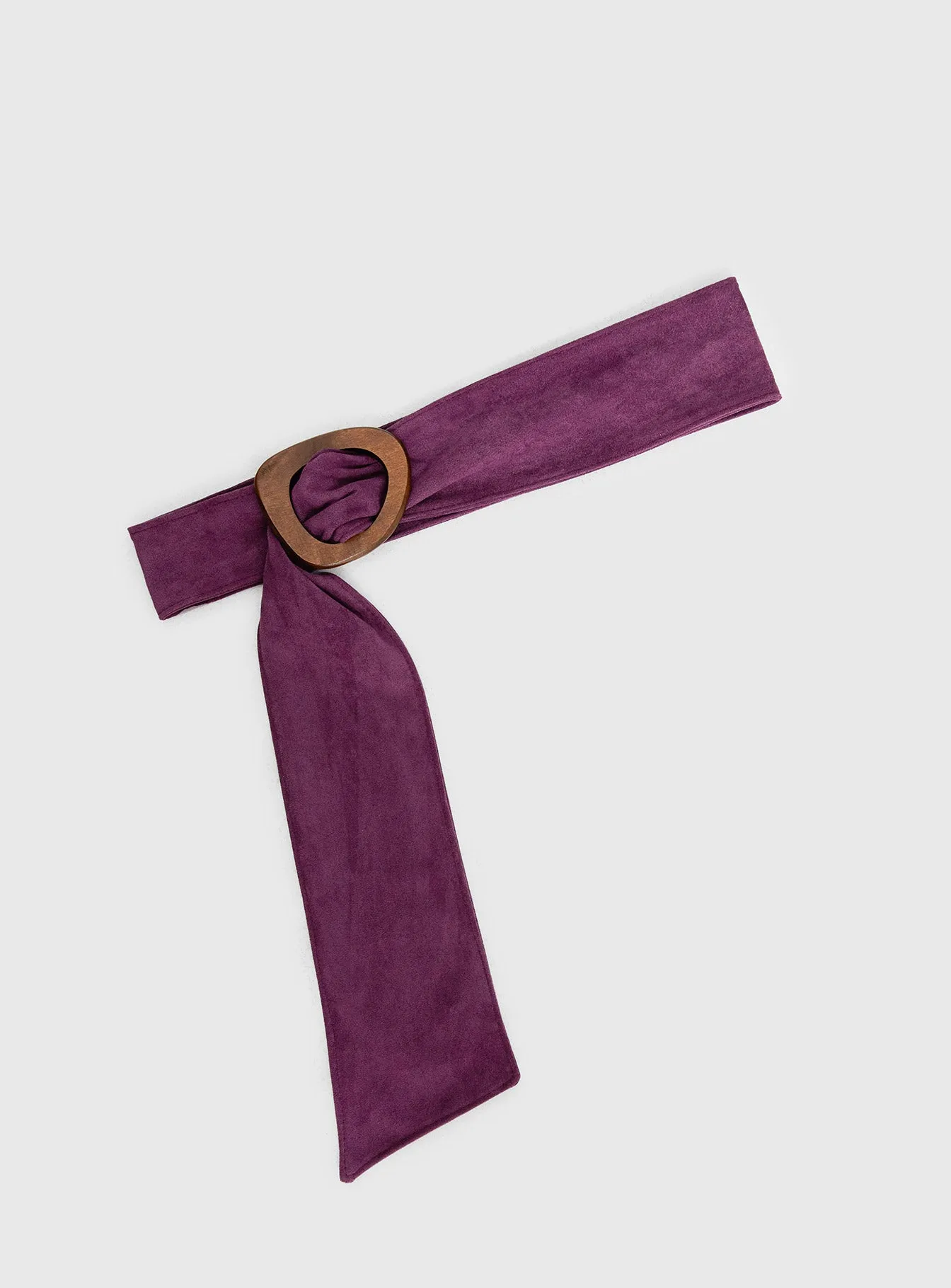 Toluca Faux Suede Belt Plum sold by Princess Polly product image thumbnail 3