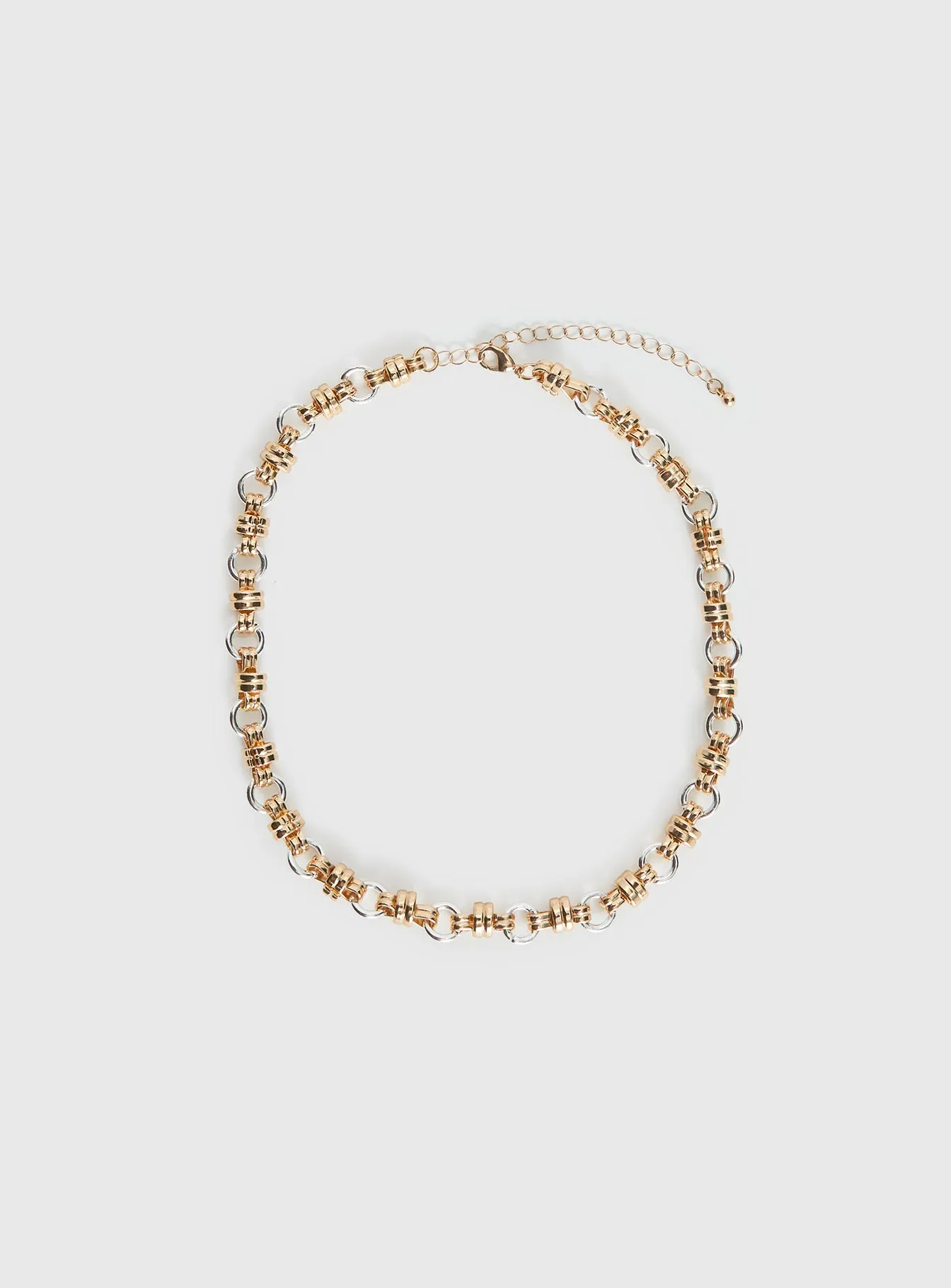 Annalie Linked Necklace Gold / Silver sold by Princess Polly product image thumbnail 2