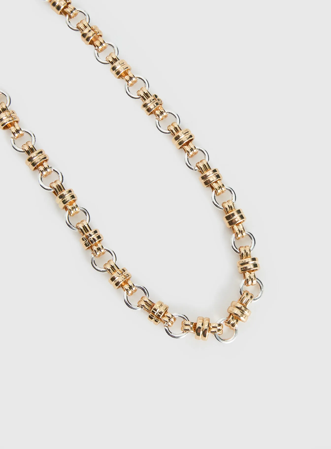 Annalie Linked Necklace Gold / Silver sold by Princess Polly product image thumbnail 3