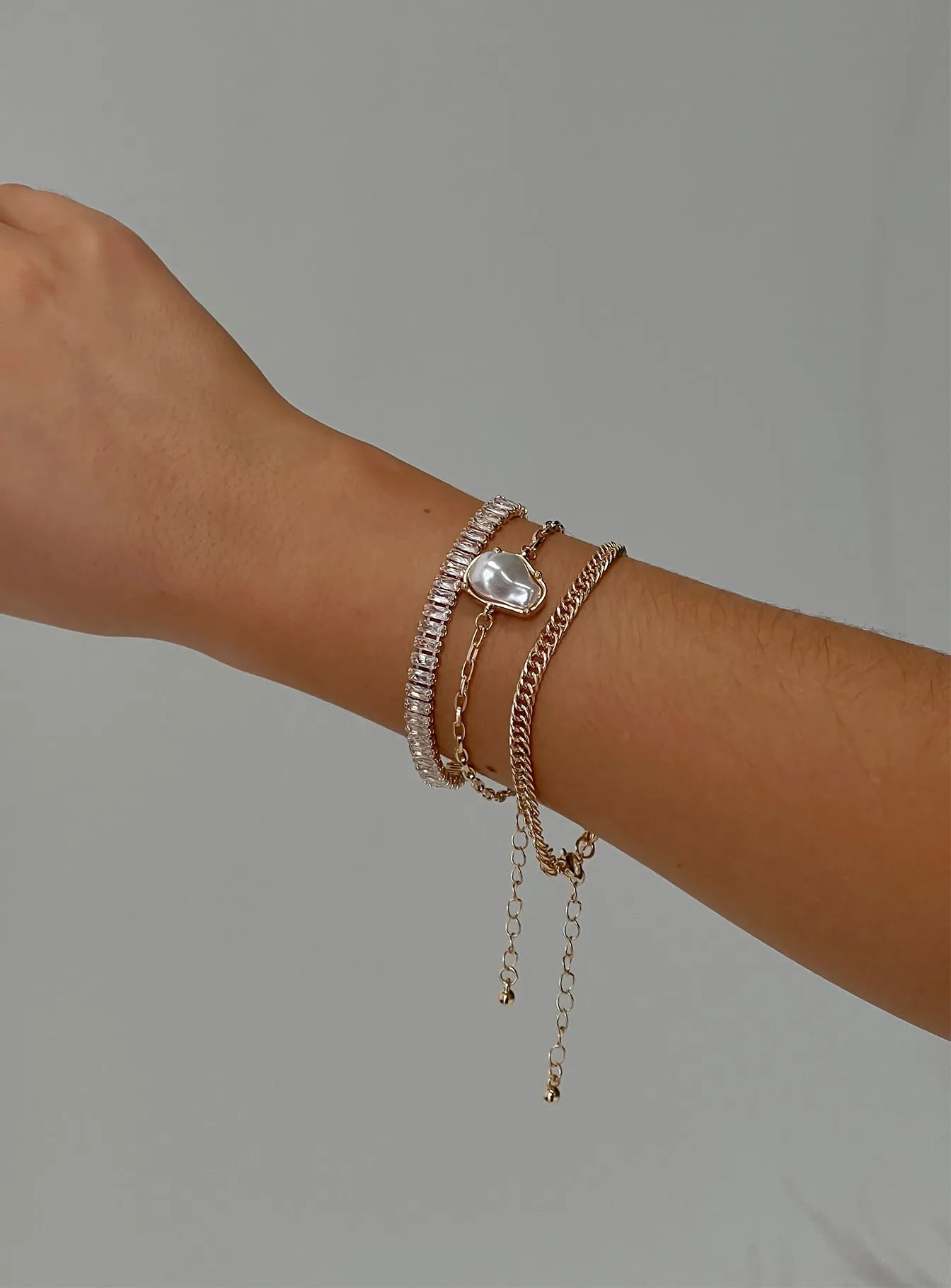 Mollee Bracelet Pack Gold sold by Princess Polly