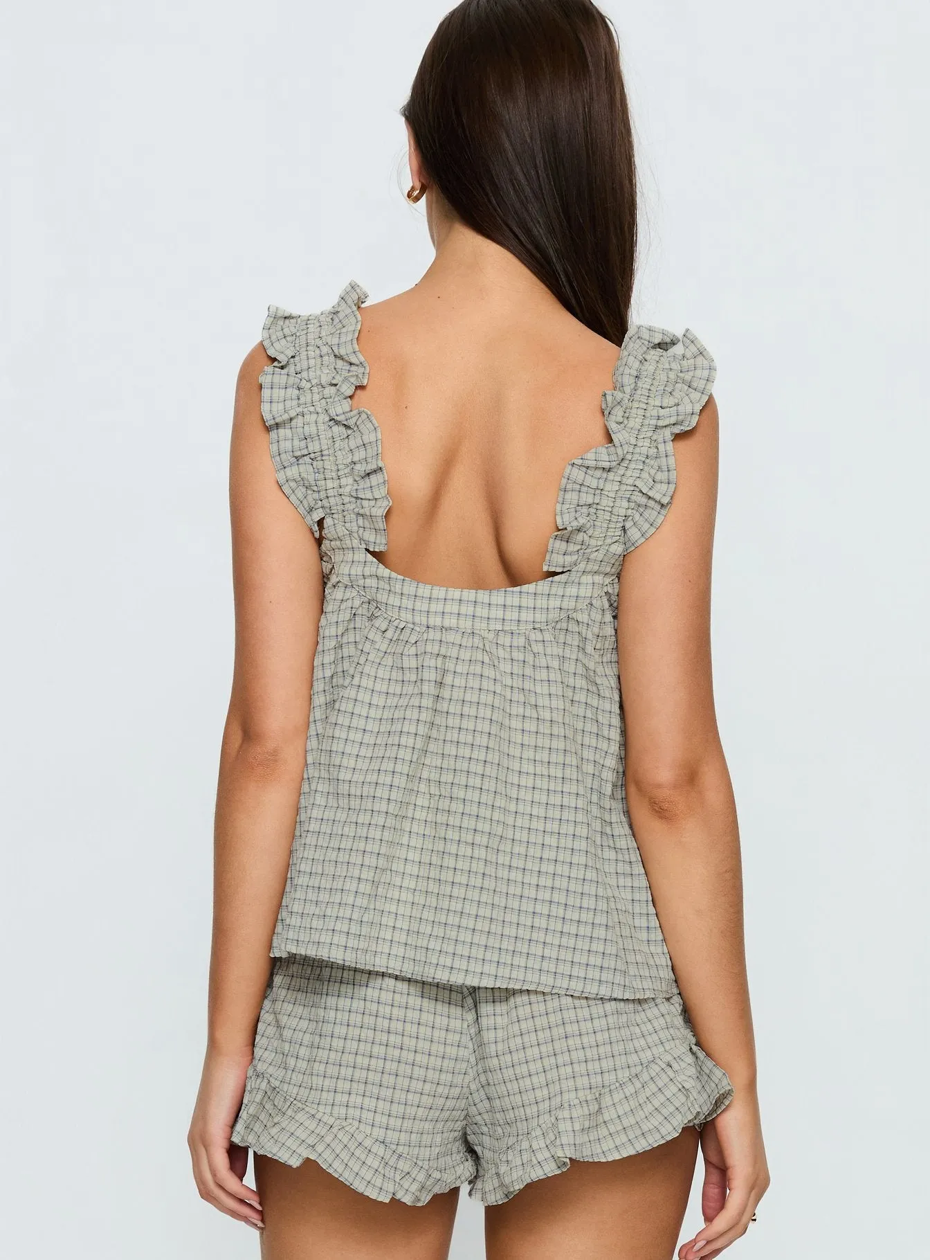 Santabelle Frill Top Check sold by Princess Polly product image thumbnail 5