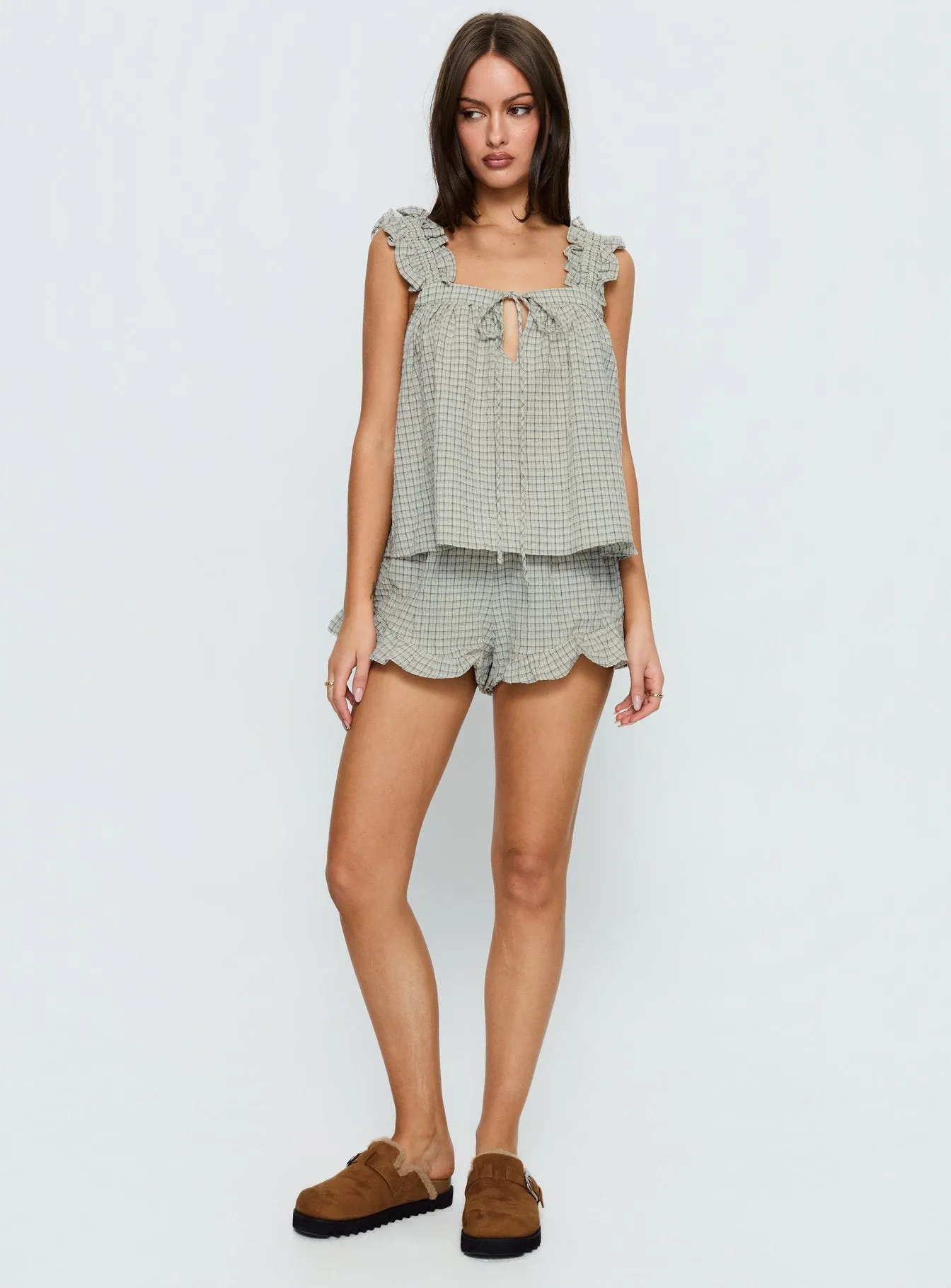 Santabelle Frill Top Check sold by Princess Polly product image thumbnail 3