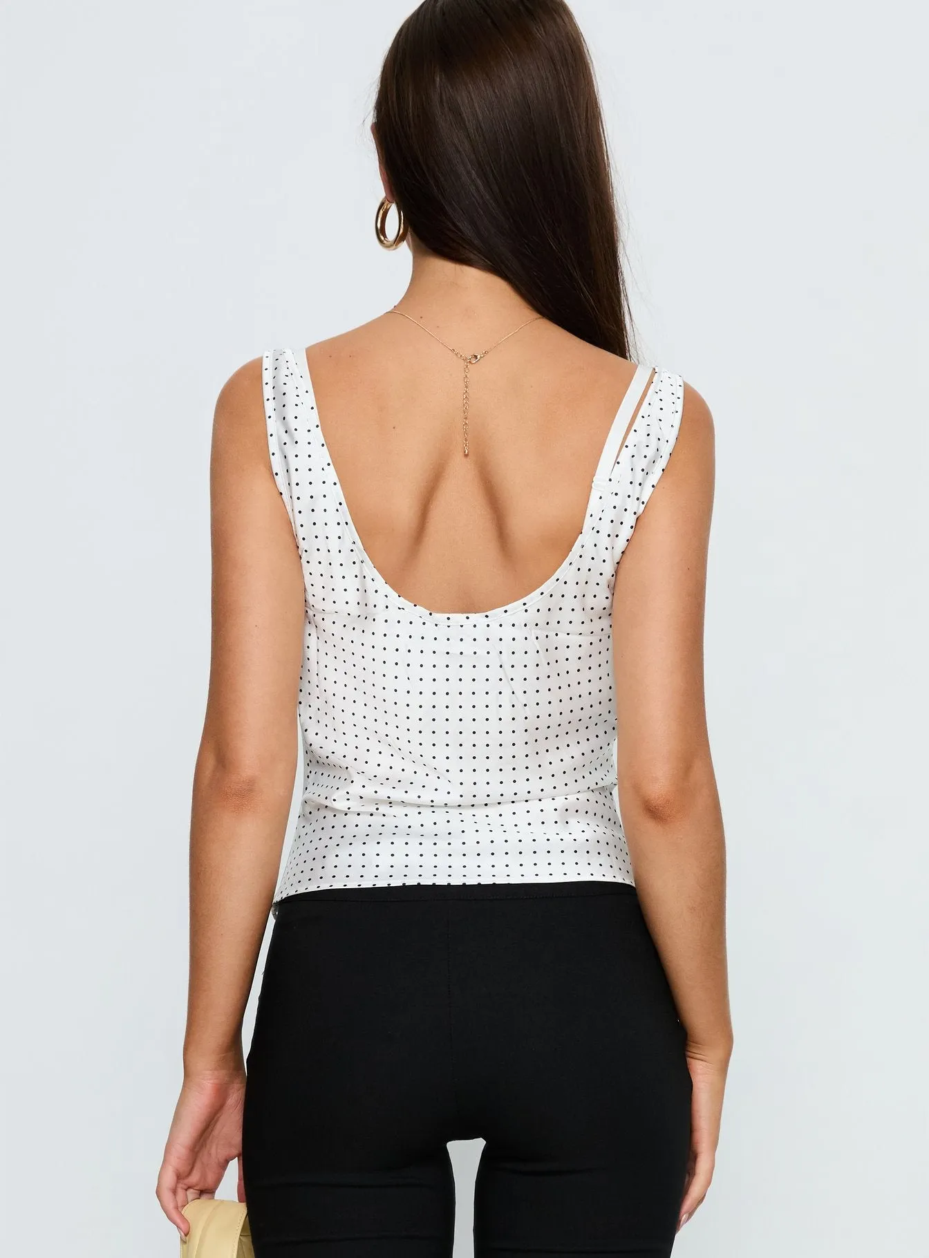 Delilah Top Porcelain Polka sold by Princess Polly product image thumbnail 5