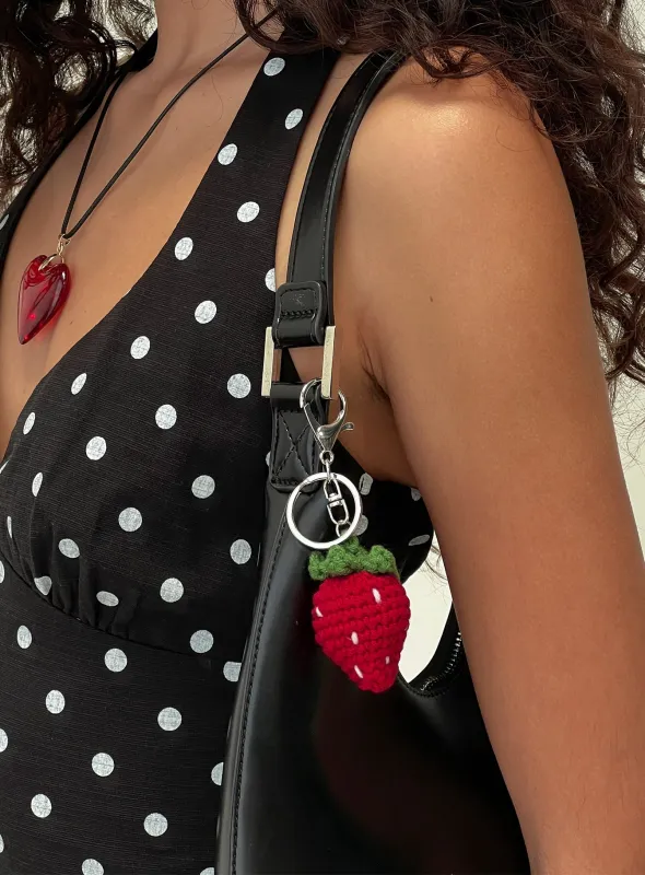 Strawberry Kisses Keychain Red sold by Princess Polly