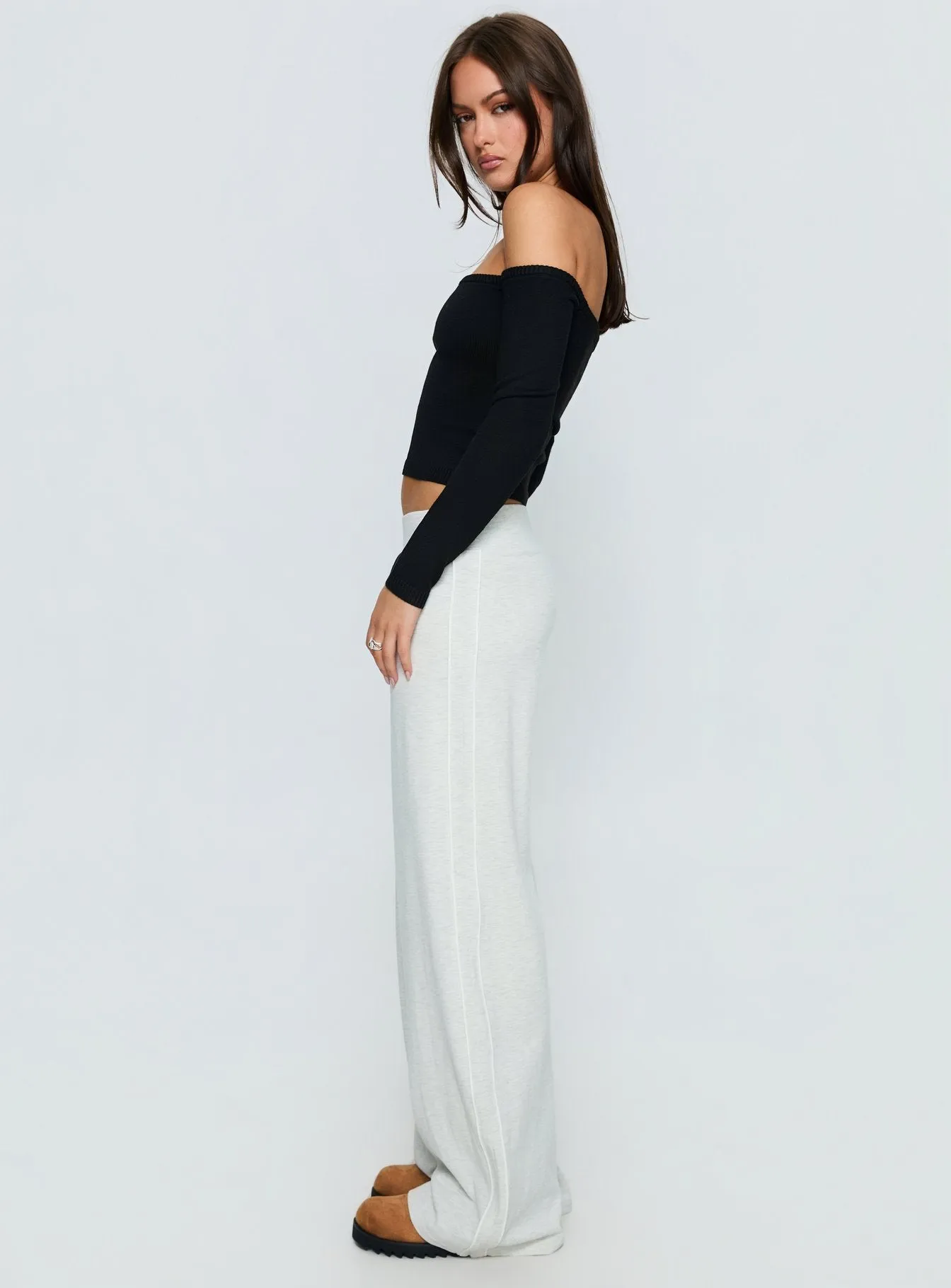 Ascenda Straight Leg Track Pant Grey Marle sold by Princess Polly product image thumbnail 4